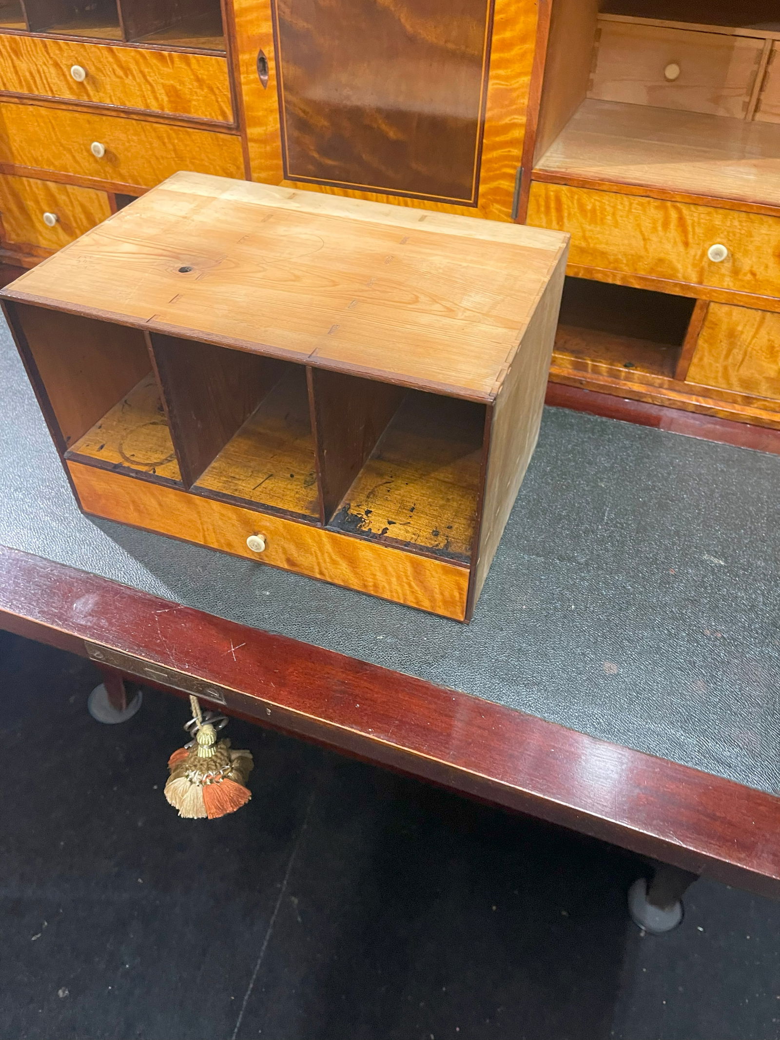 Georgian Mahogany and Satinwood Inlaid Secretaire Chest c.1800 - 20