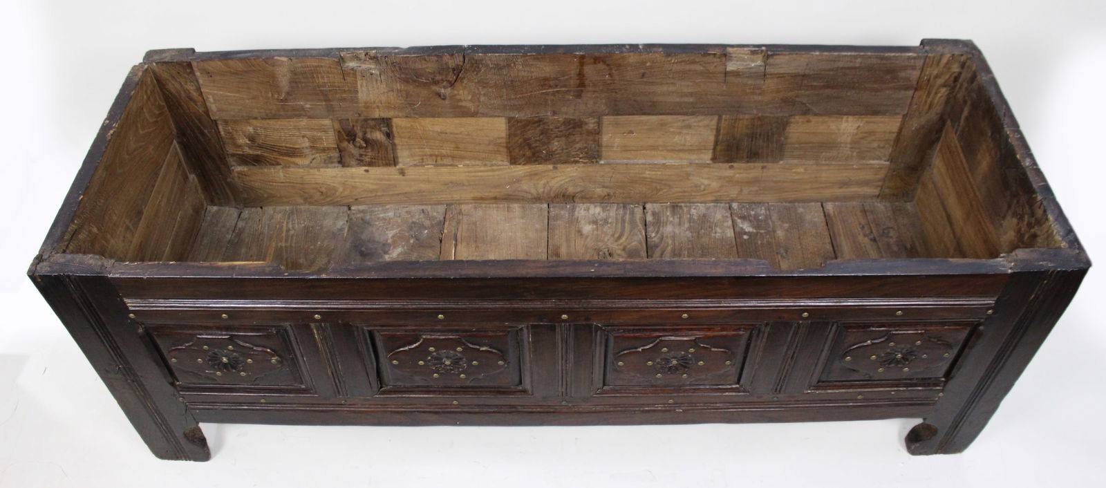 Antique 18th Century French Oak Coffer - 13