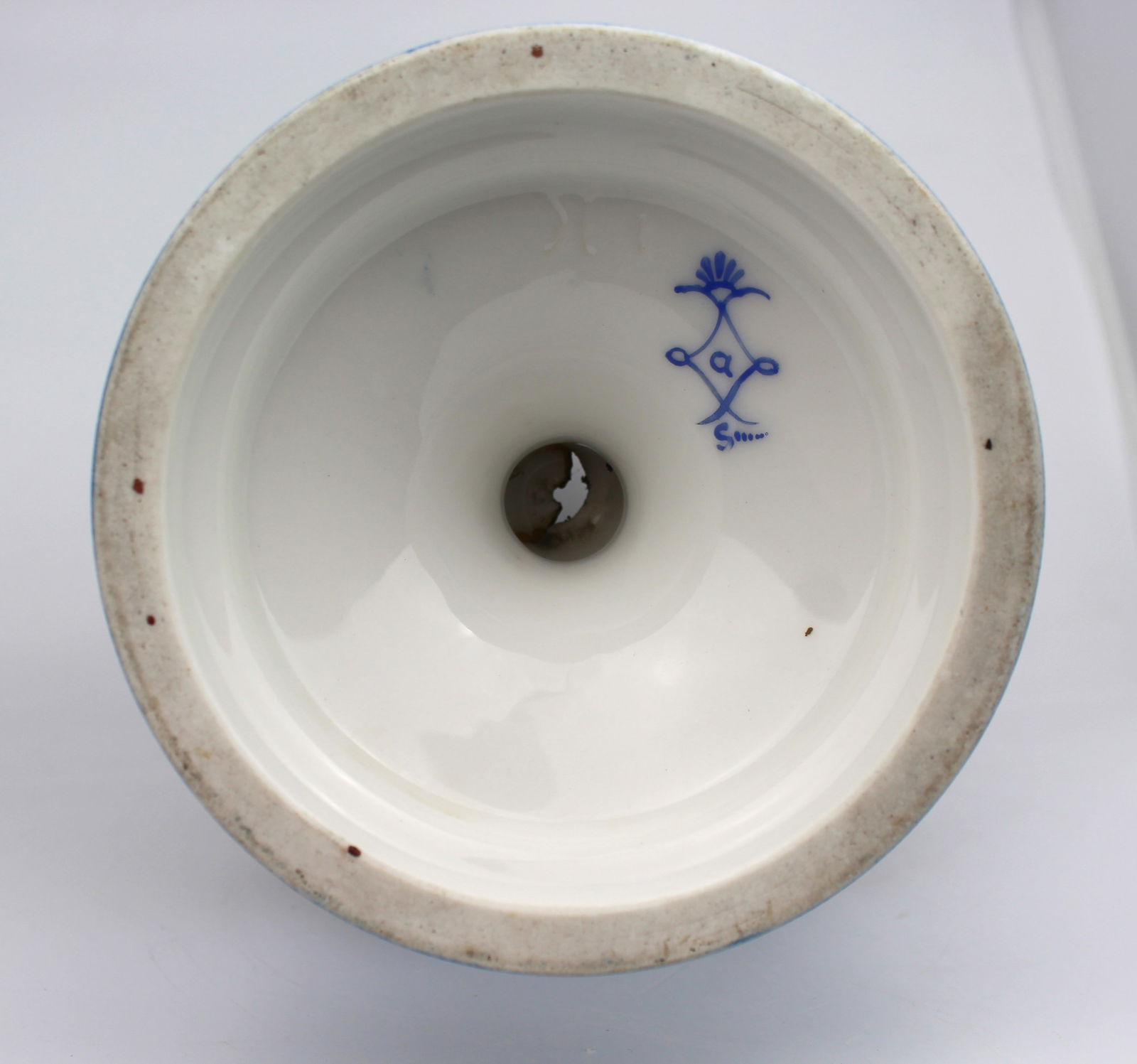 Large Late 19th Century Sèvres-Style Bleu Céleste Porcelain Vase - 19