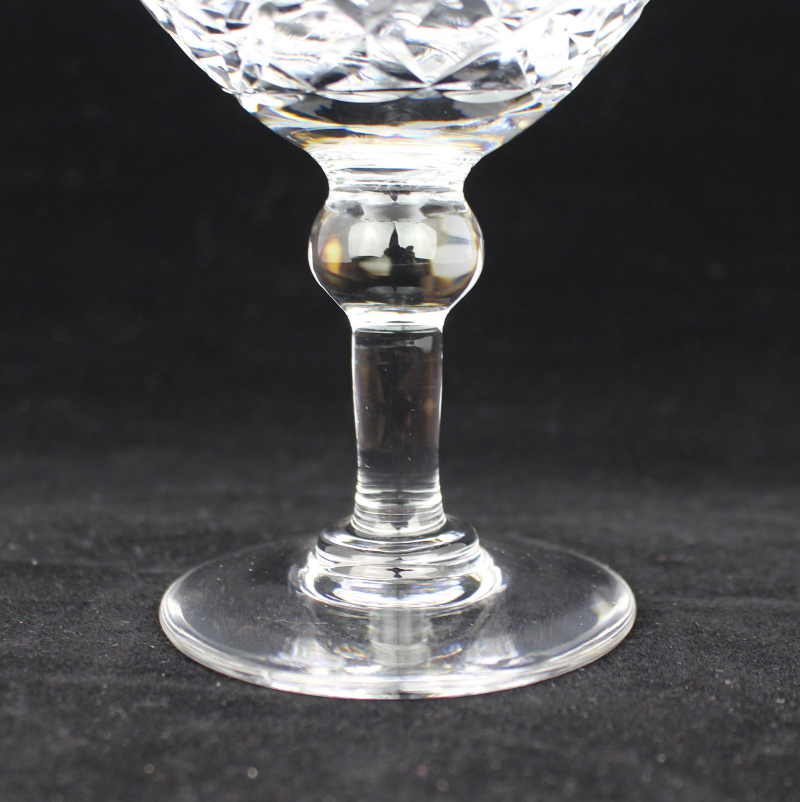 Set of 6 Vintage Mid Century English Cut Crystal Champagne Saucers - 4