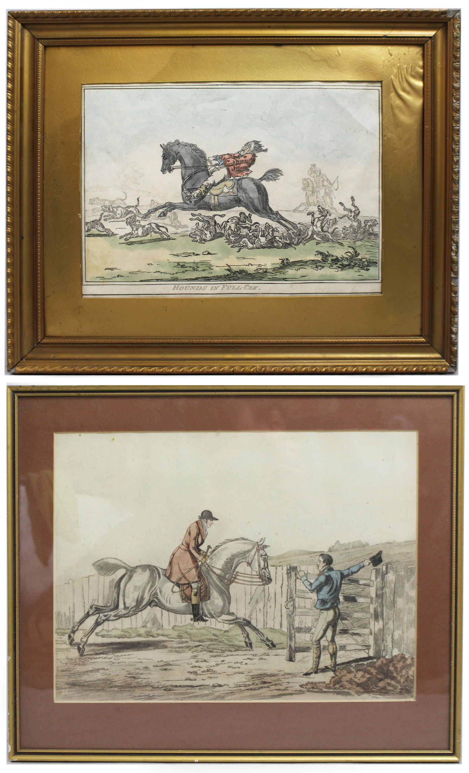 Pair of Antique Hunting Prints (1 of 7)