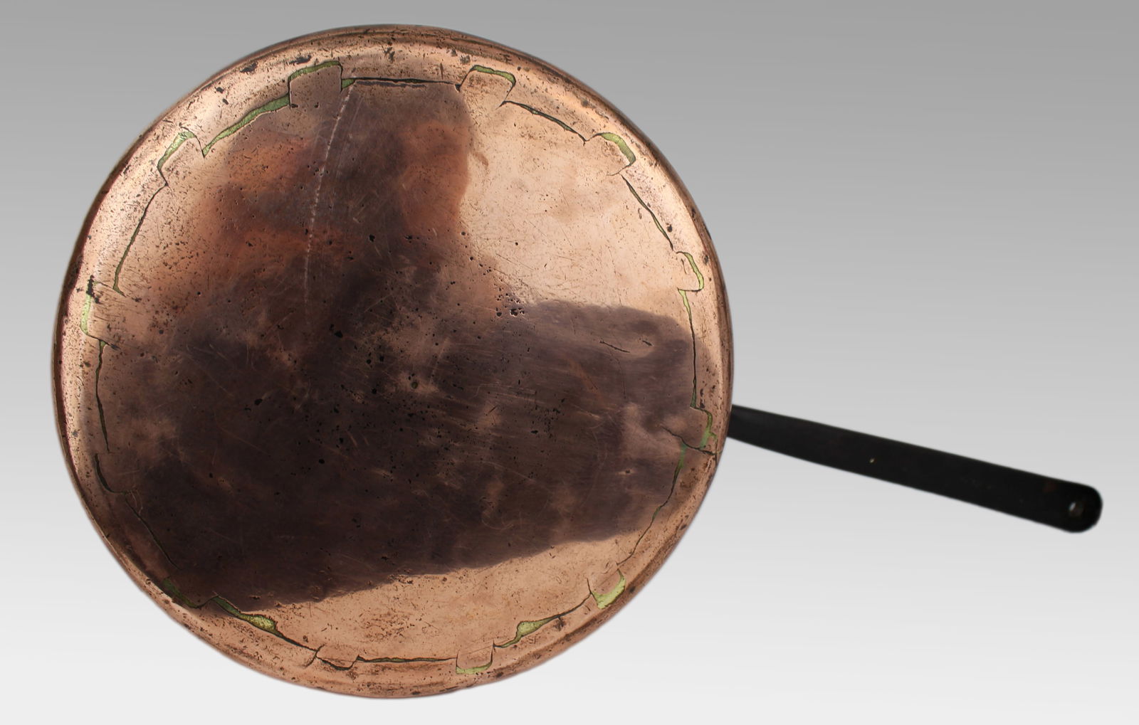 Very Large Georgian Copper Saucepan - 11