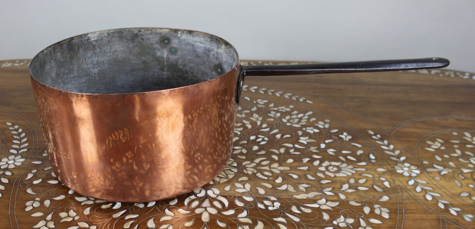 Very Large Georgian Copper Saucepan - 2