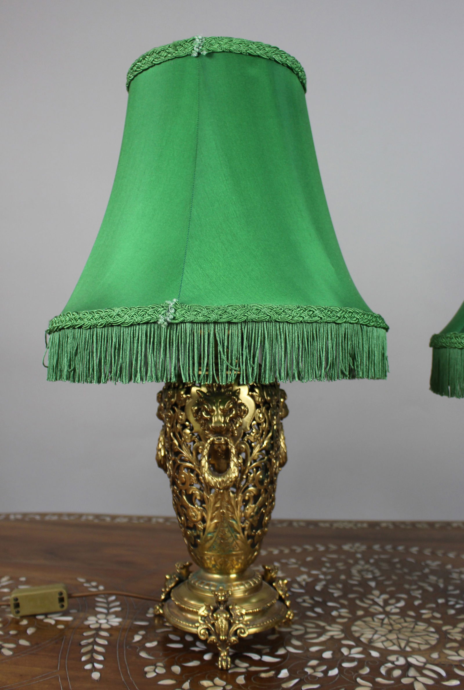 Pair of 19th Century French Ormolu Table Lamps - 8