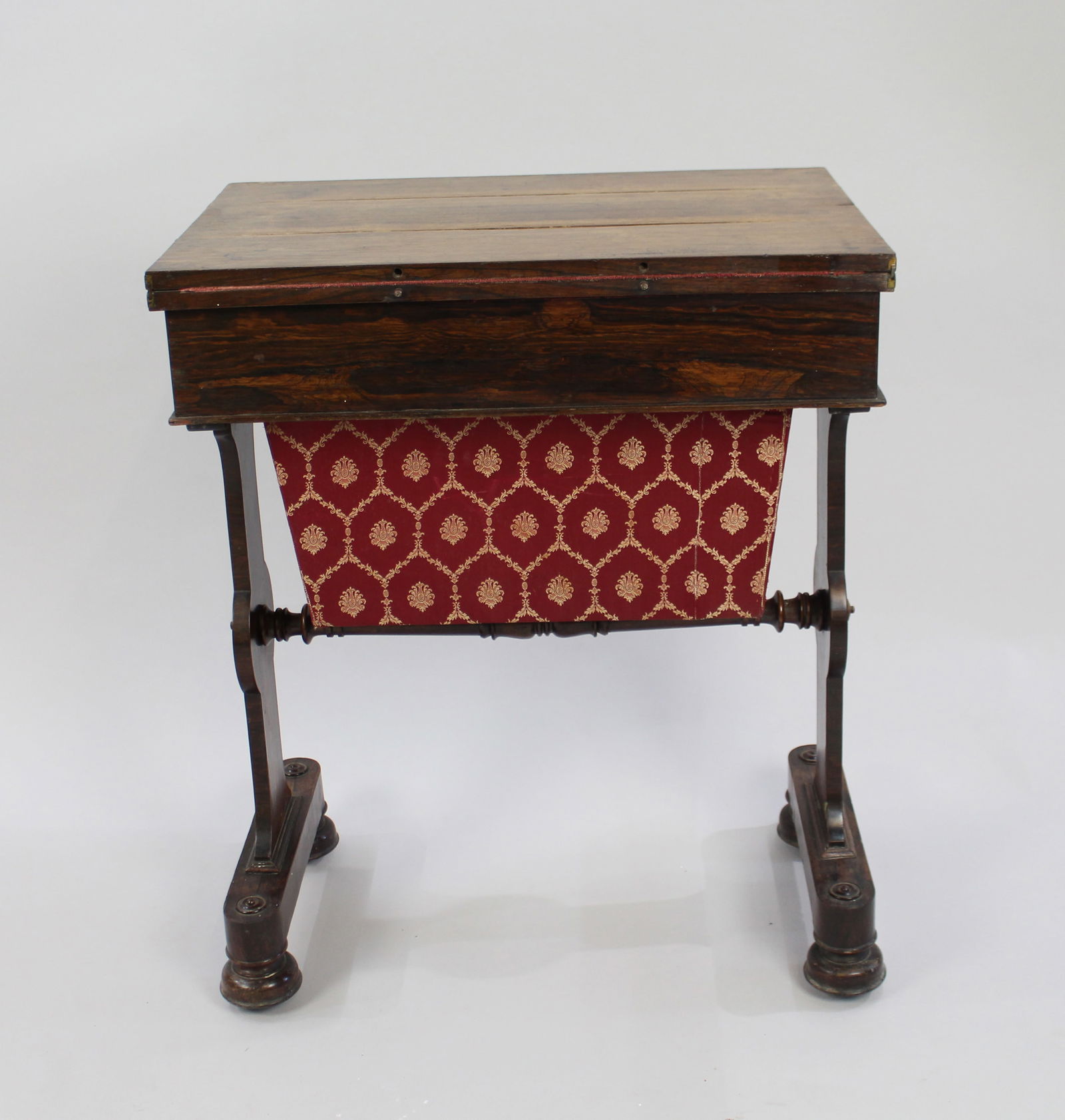 William IV Rosewood Card & Works Table - 10