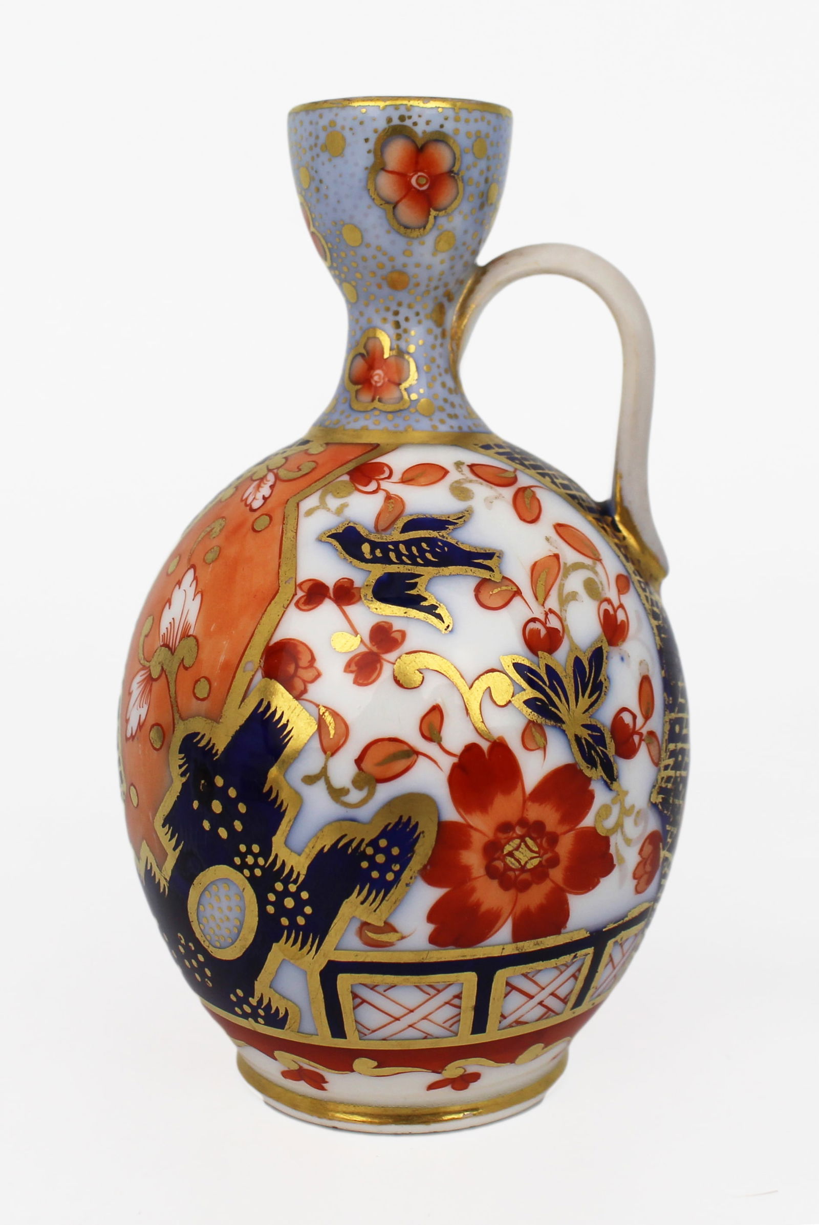 Spode Copeland Imari Pattern Miniature Ewer Vase c.1880: Title: Spode Copeland Imari Pattern Miniature Ewer Vase c.1880 Description: Spode Copeland Imari Pattern Miniature Ewer Vase c.1880 Charming late Victorian miniature porcelain ewer by S