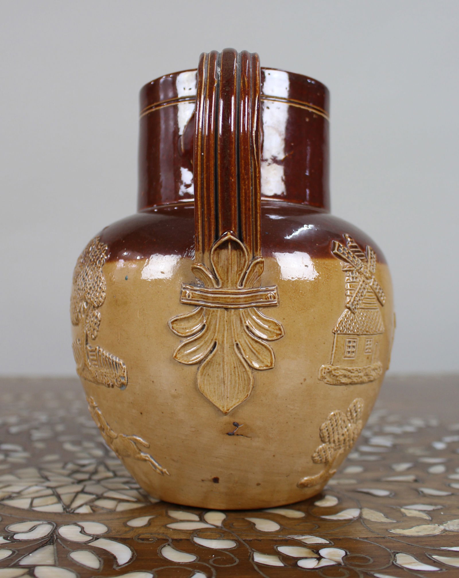 Collection of Three Graduated Doulton Lambeth Stoneware Jugs, c.1900 - 9