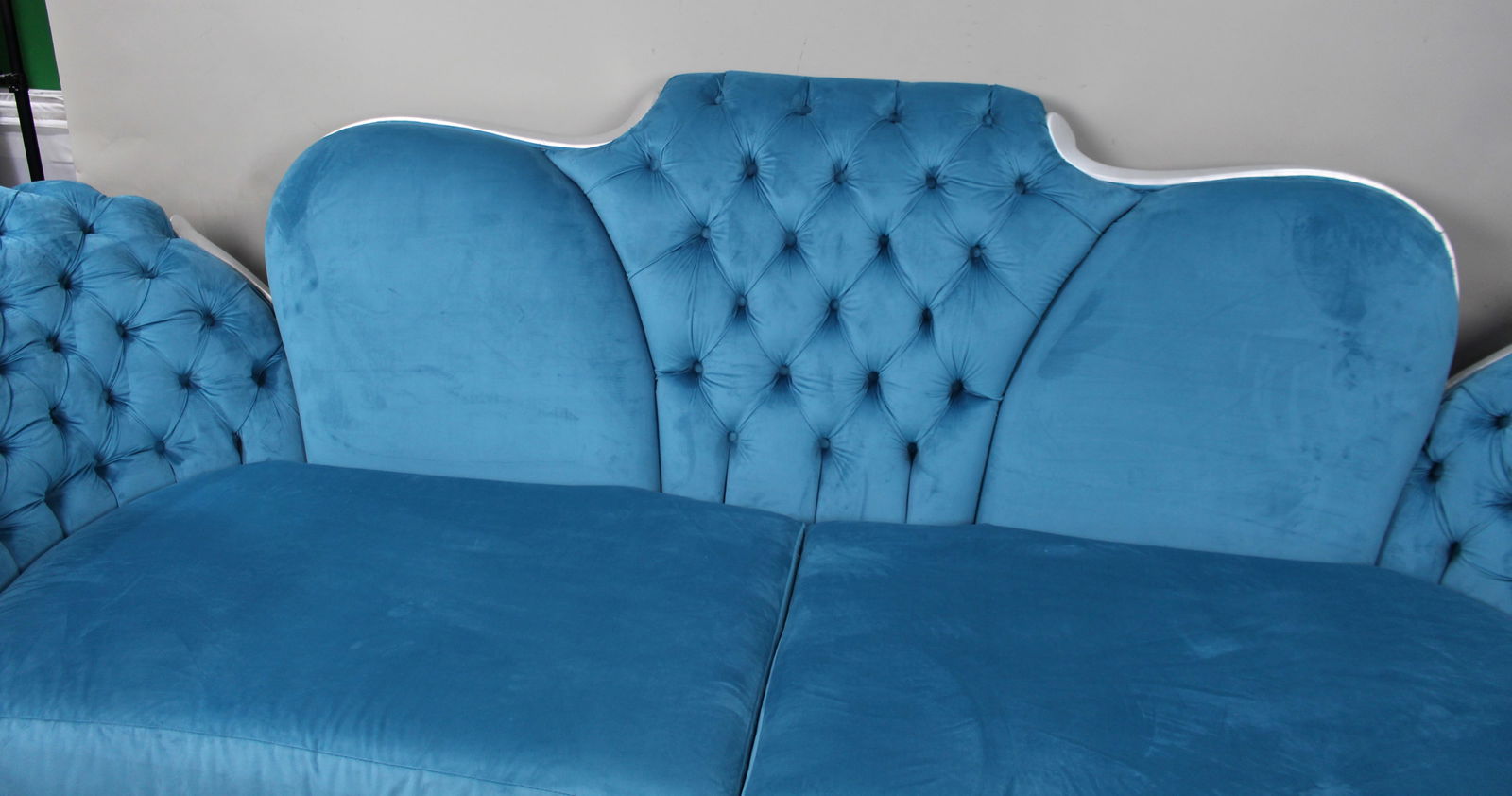 Mantellassi 1926 ‘Butterfly’ Sofa in Turquoise Velvet - 6