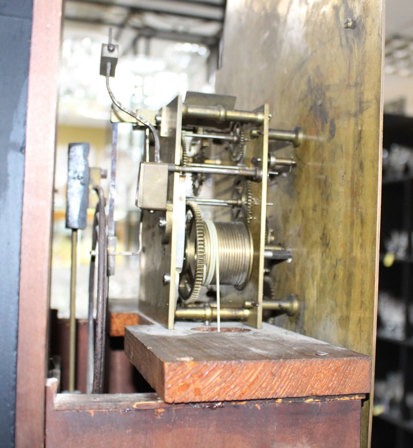 Scottish Mahogany Longcase Clock with Brass Arched Dial, c.1840 - 12