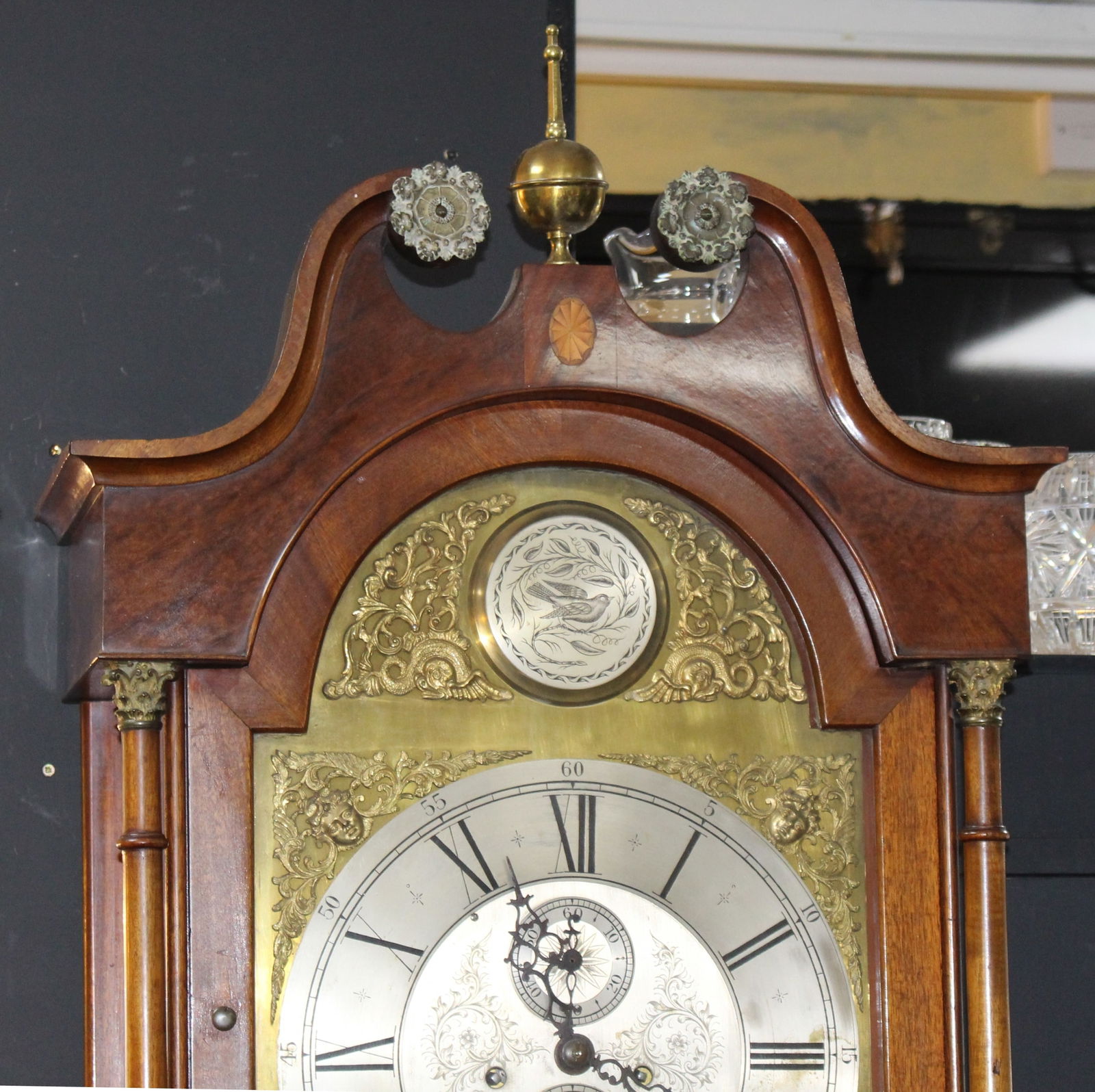 Scottish Mahogany Longcase Clock with Brass Arched Dial, c.1840 - 2