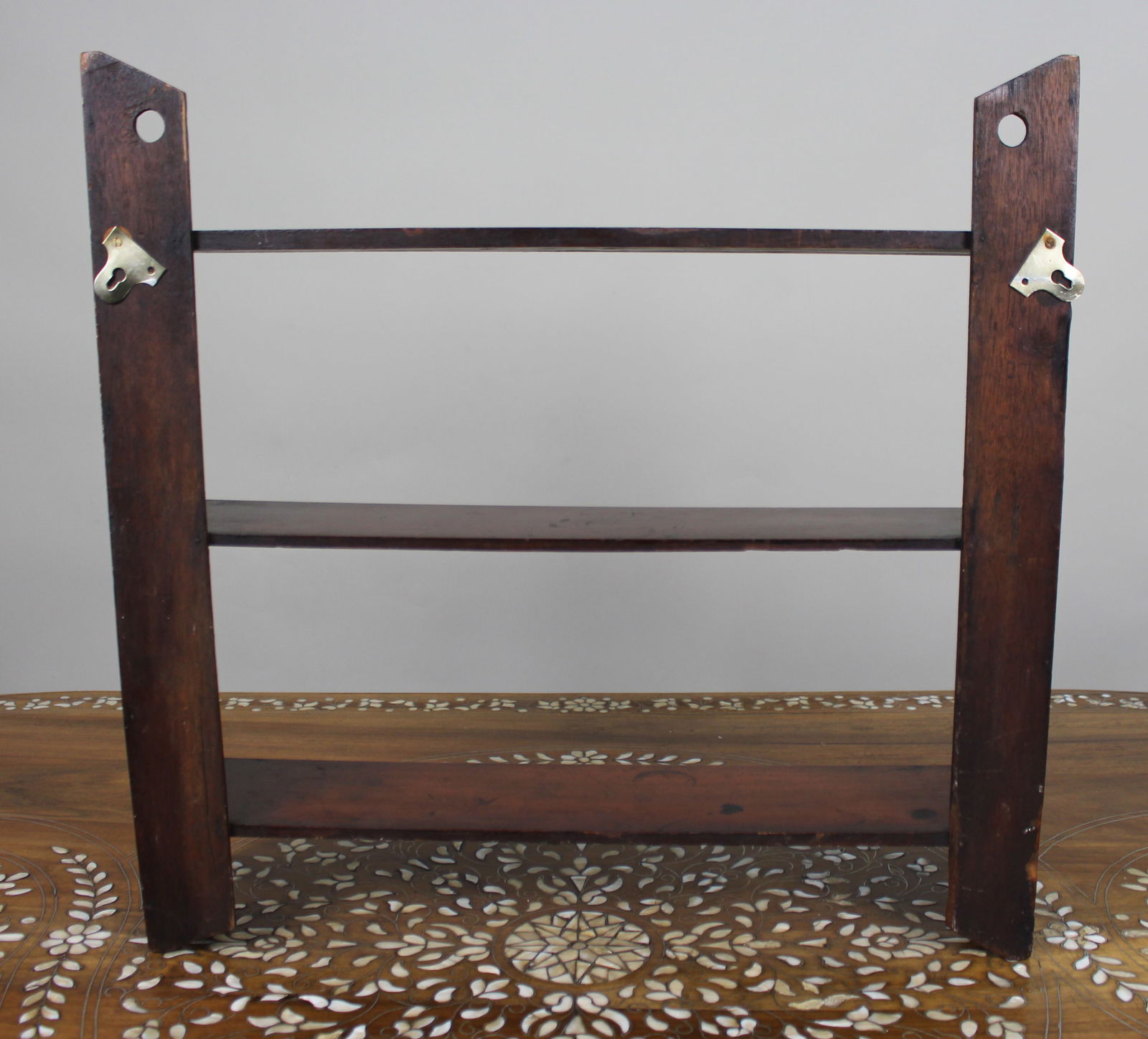 Antique Small Mahogany Wall Shelves, c.1900 - 6