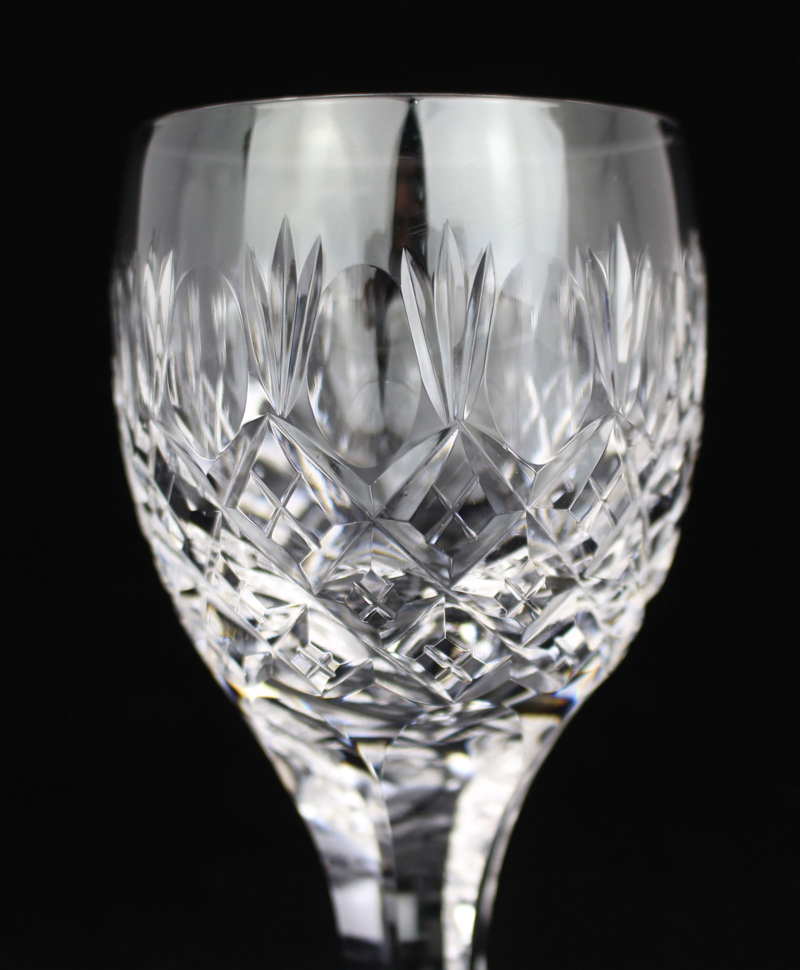 Set of 6 Vintage Fine Crystal Small Wine Glasses - 3