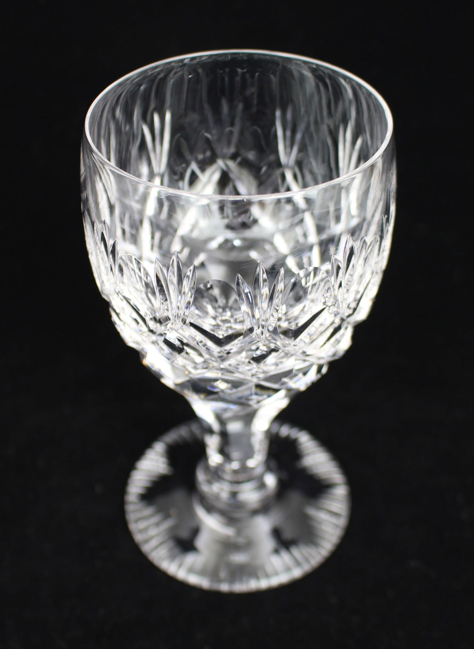 Set of 6 Vintage Fine Crystal Small Wine Glasses - 5