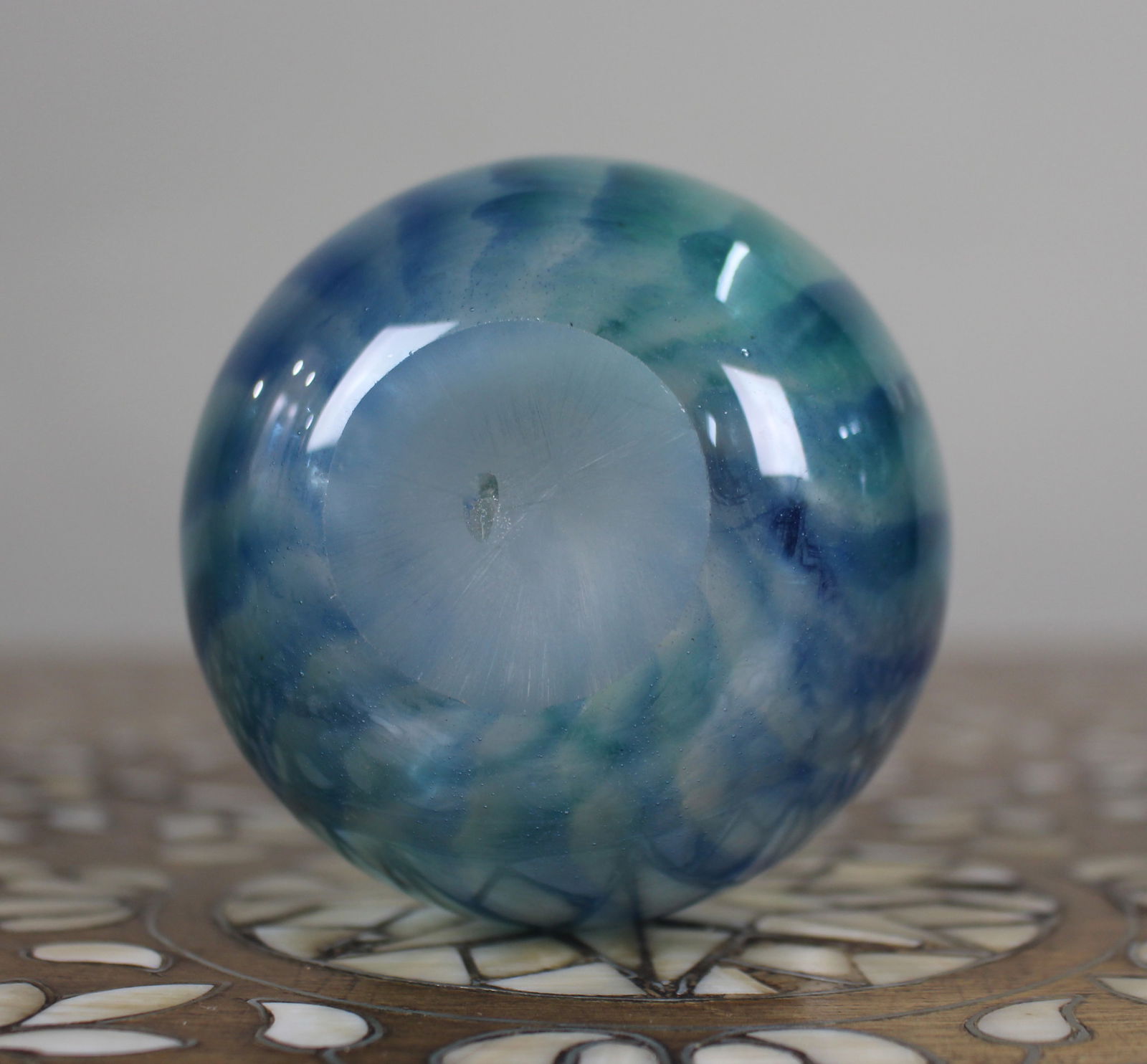 Vintage Hand-Blown Art Glass Bud Vase - 2