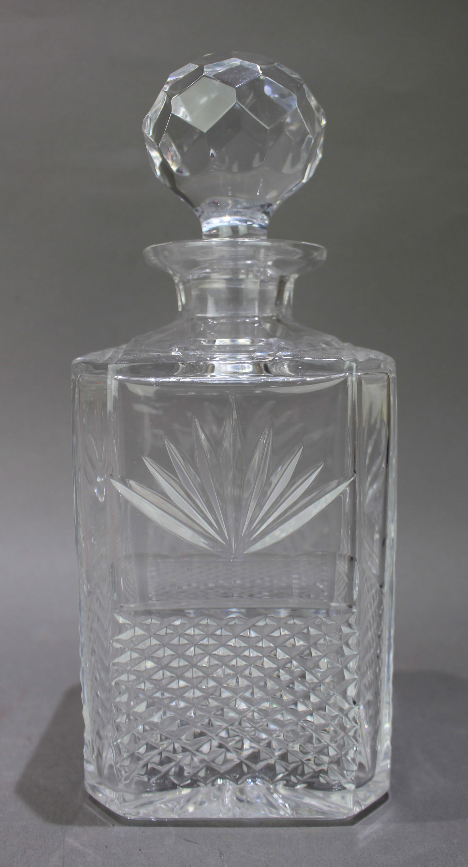 Vintage Edinburgh Crystal Square Shaped Spirit Decanter - 2