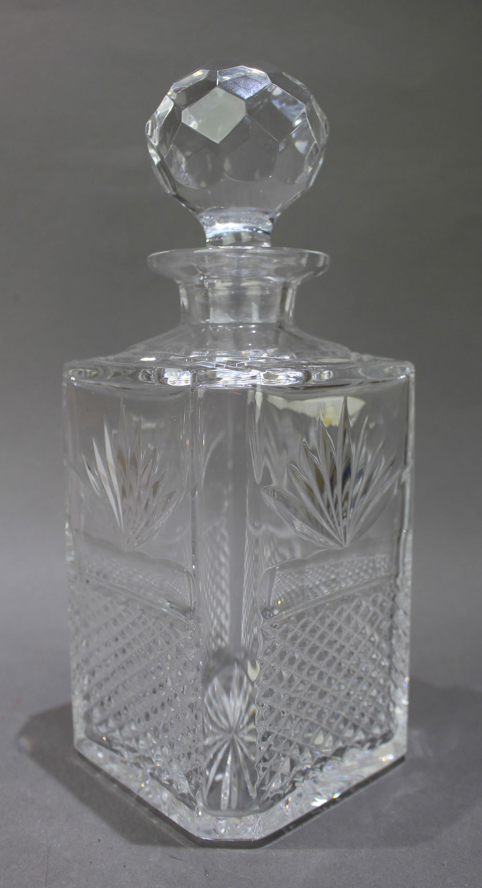 Vintage Edinburgh Crystal Square Shaped Spirit Decanter - 3