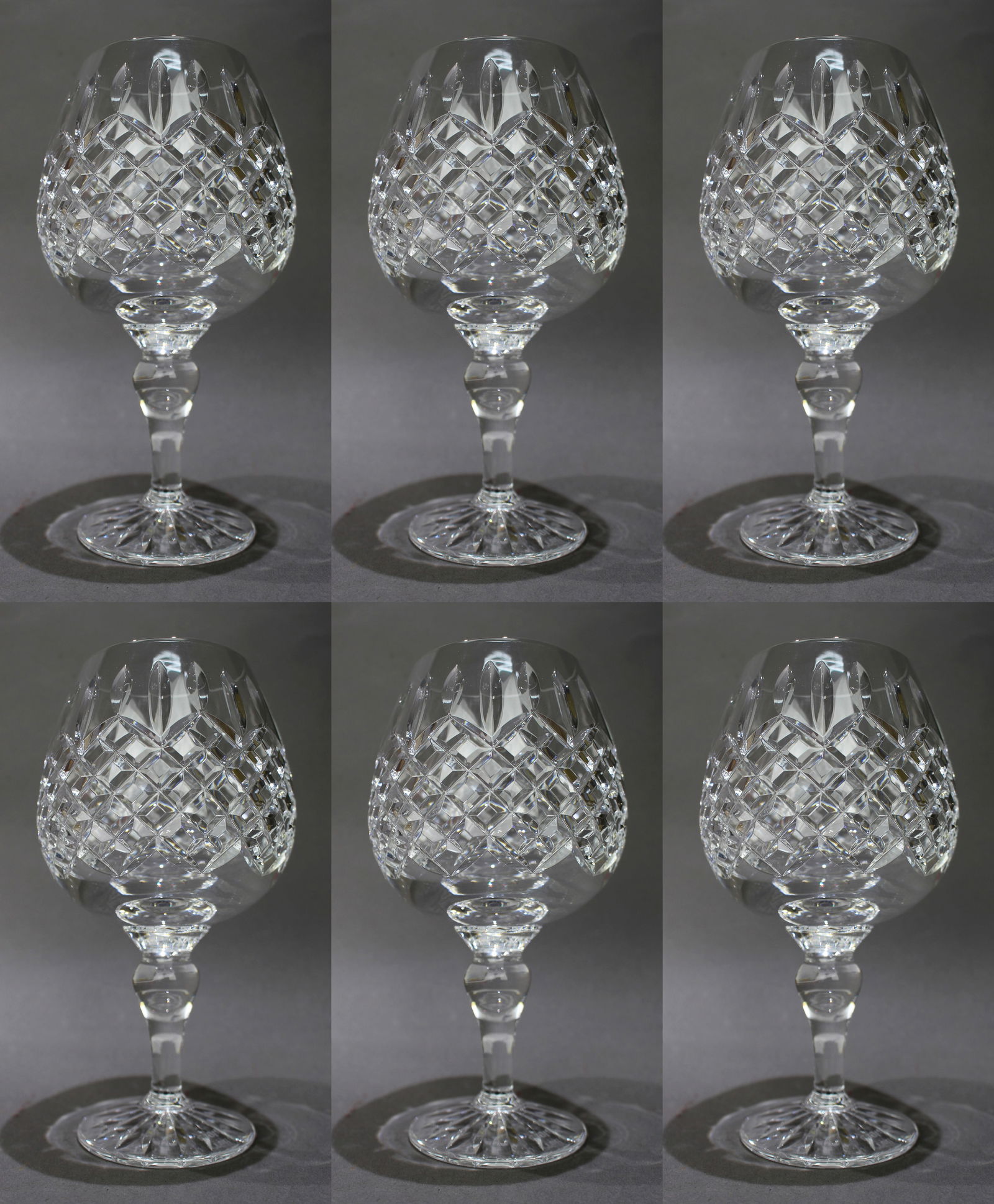 Set of 6 Tudor Crystal ""Burleigh"" Wine Glasses (1 of 2)