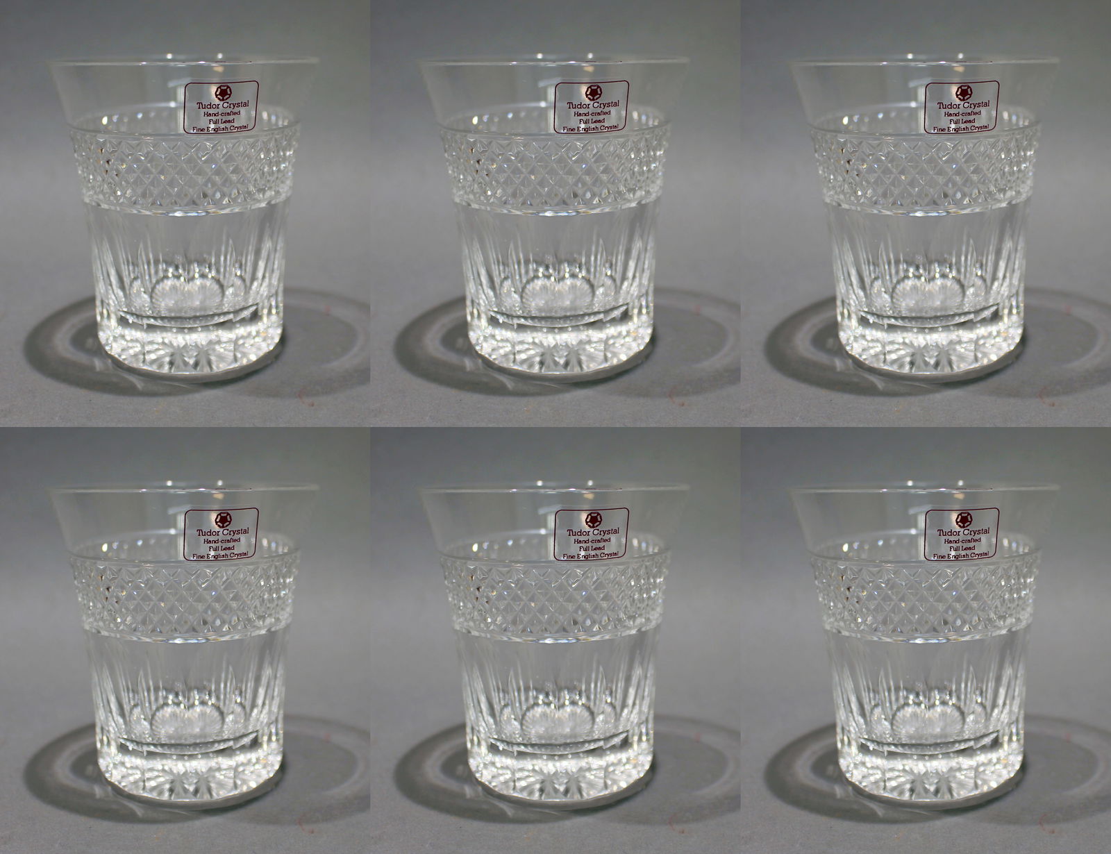 Set of 6 Tudor Crystal Tumblers: Title: Set of 6 Tudor Crystal Tumblers Description: Set of 6 Tudor Crystal Tumblers. Excellent condition Condition: Used Location Category: Antiques"