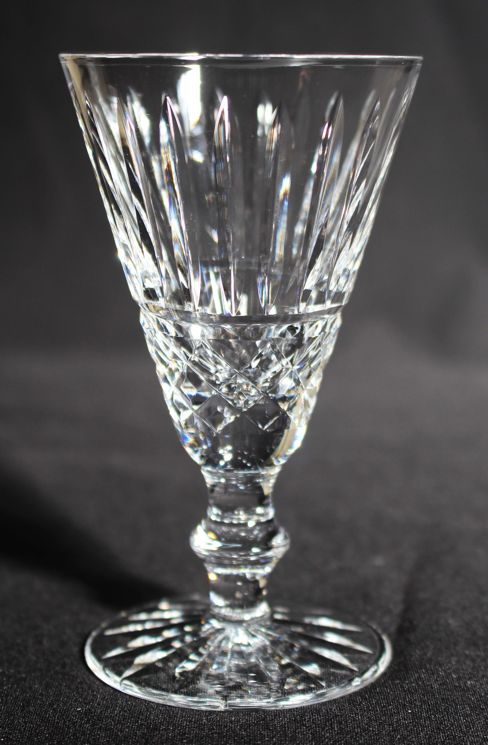 Set of 6 Vintage Waterford Cut Crystal Knopped Sherry Glasses - 2