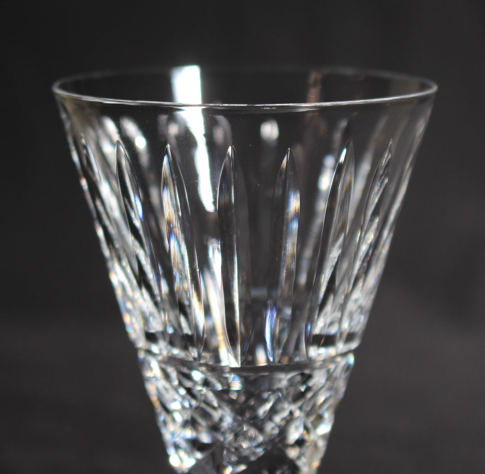 Set of 6 Vintage Waterford Cut Crystal Knopped Sherry Glasses - 3