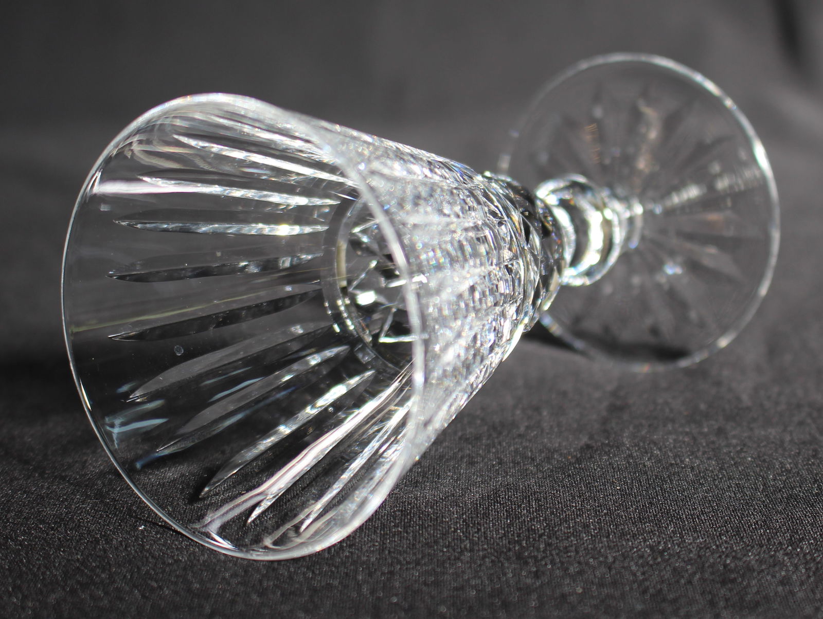 Set of 6 Vintage Waterford Cut Crystal Knopped Sherry Glasses - 5