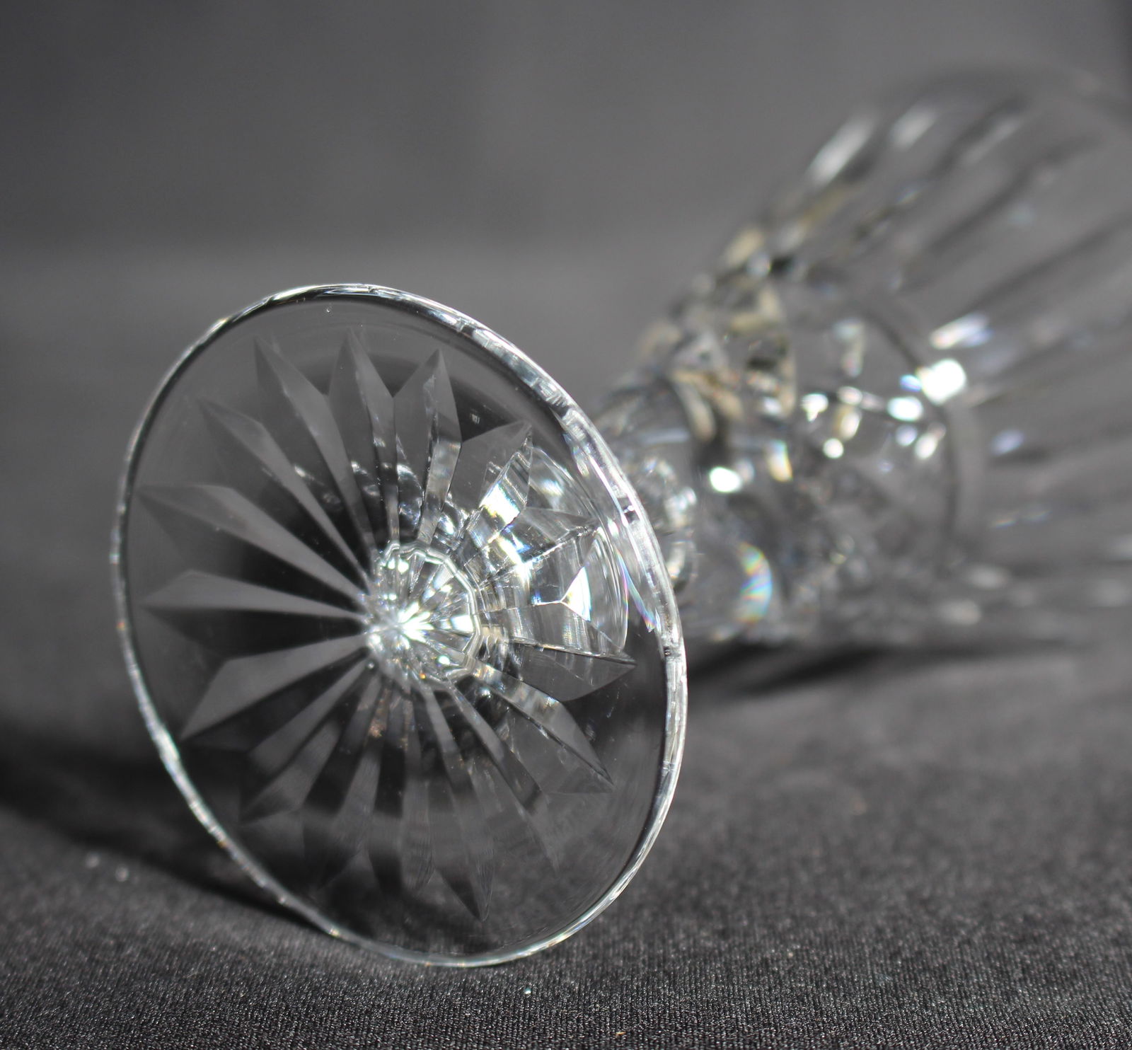 Set of 6 Vintage Waterford Cut Crystal Knopped Sherry Glasses - 6