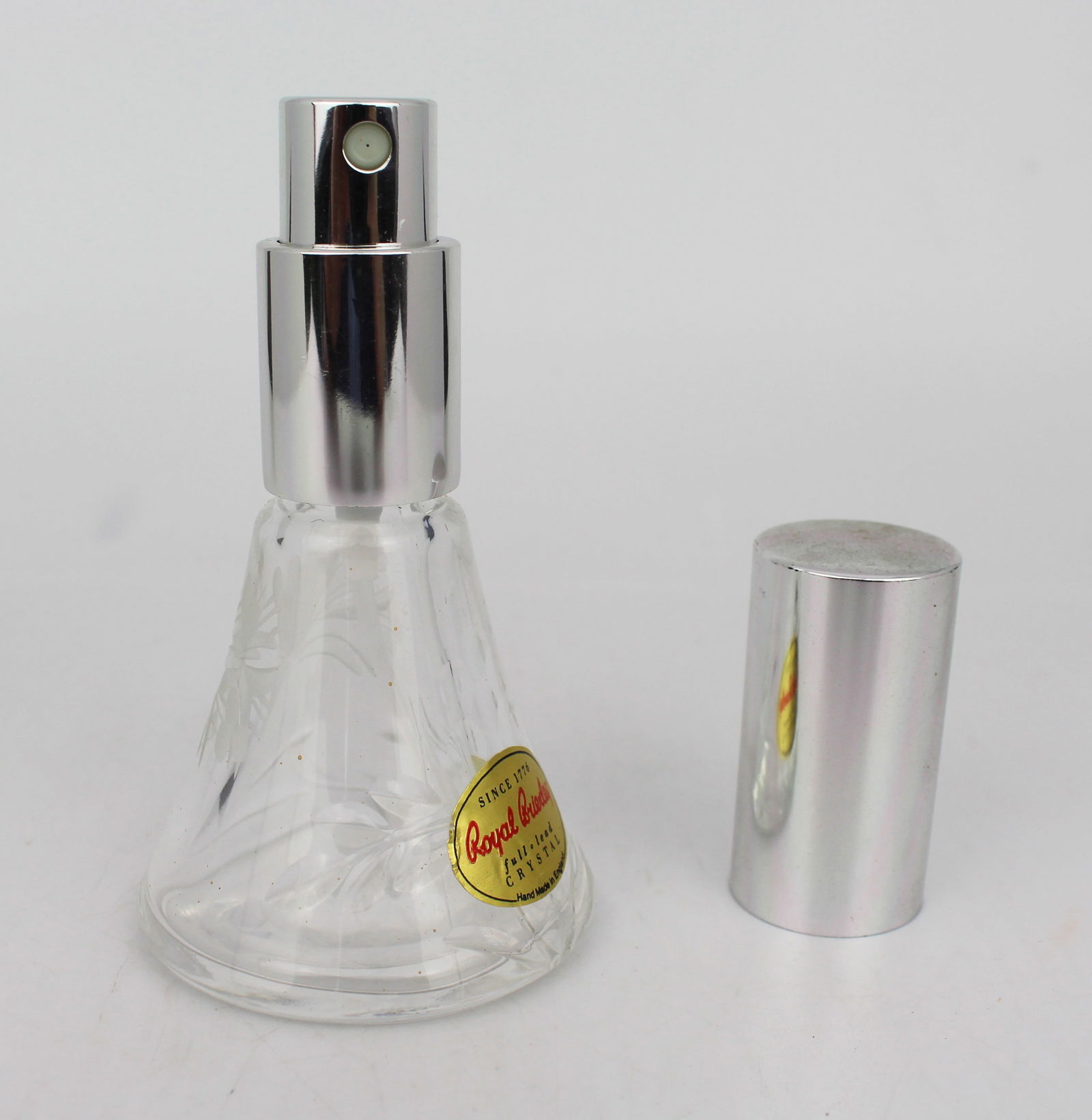 Vintage Royal Brierley Crystal Travel Perfume Atomiser - 2