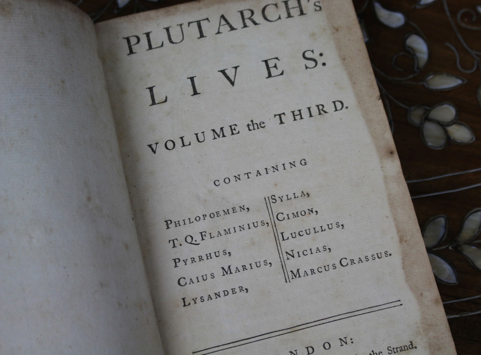 Complete Set of Plutarch’s Lives – Six Volumes, London 1758 (J. & R. Tonson) - 16