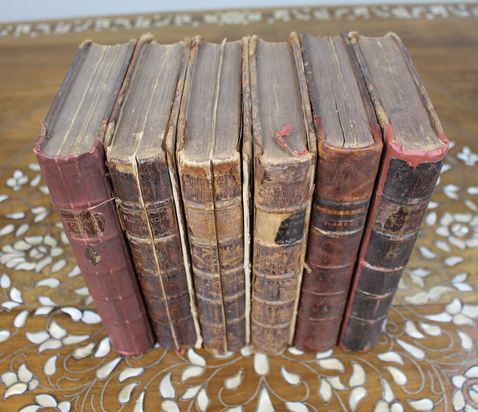 Complete Set of Plutarch’s Lives – Six Volumes, London 1758 (J. & R. Tonson) - 2