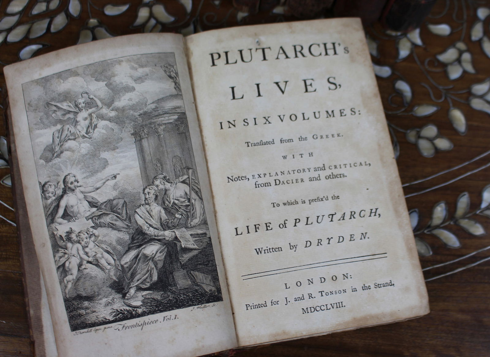 Complete Set of Plutarch’s Lives – Six Volumes, London 1758 (J. & R. Tonson) - 9