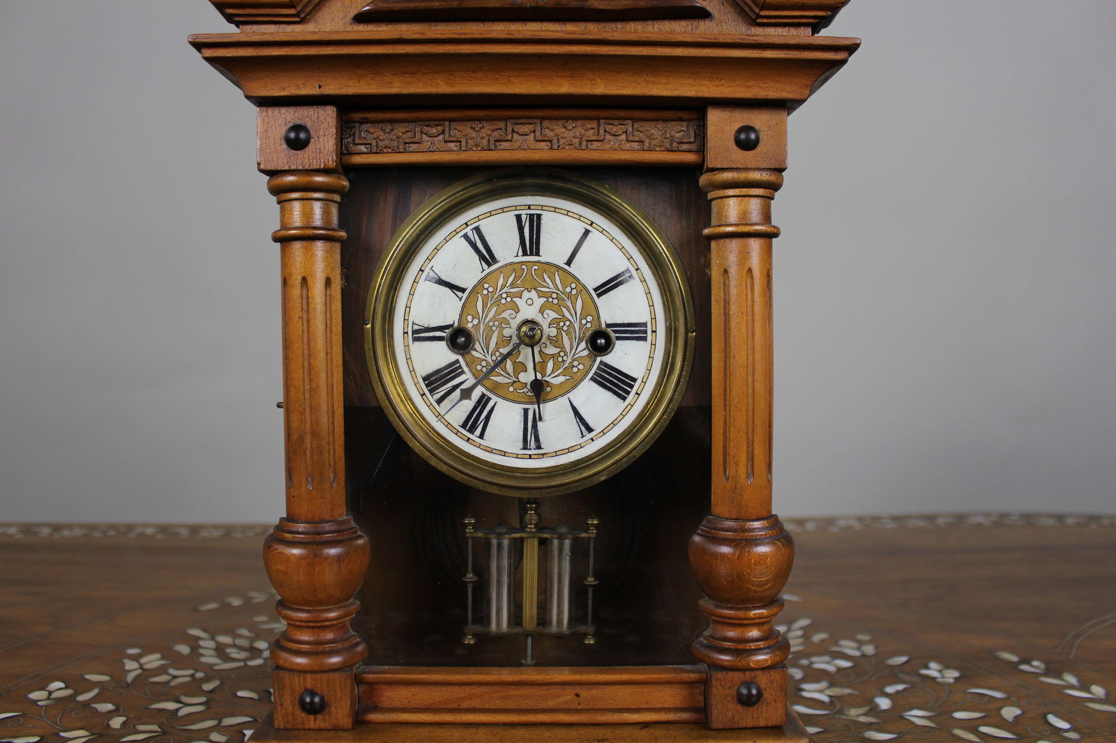 Antique German Württemberg Mantel Clock, c.1890 - 2