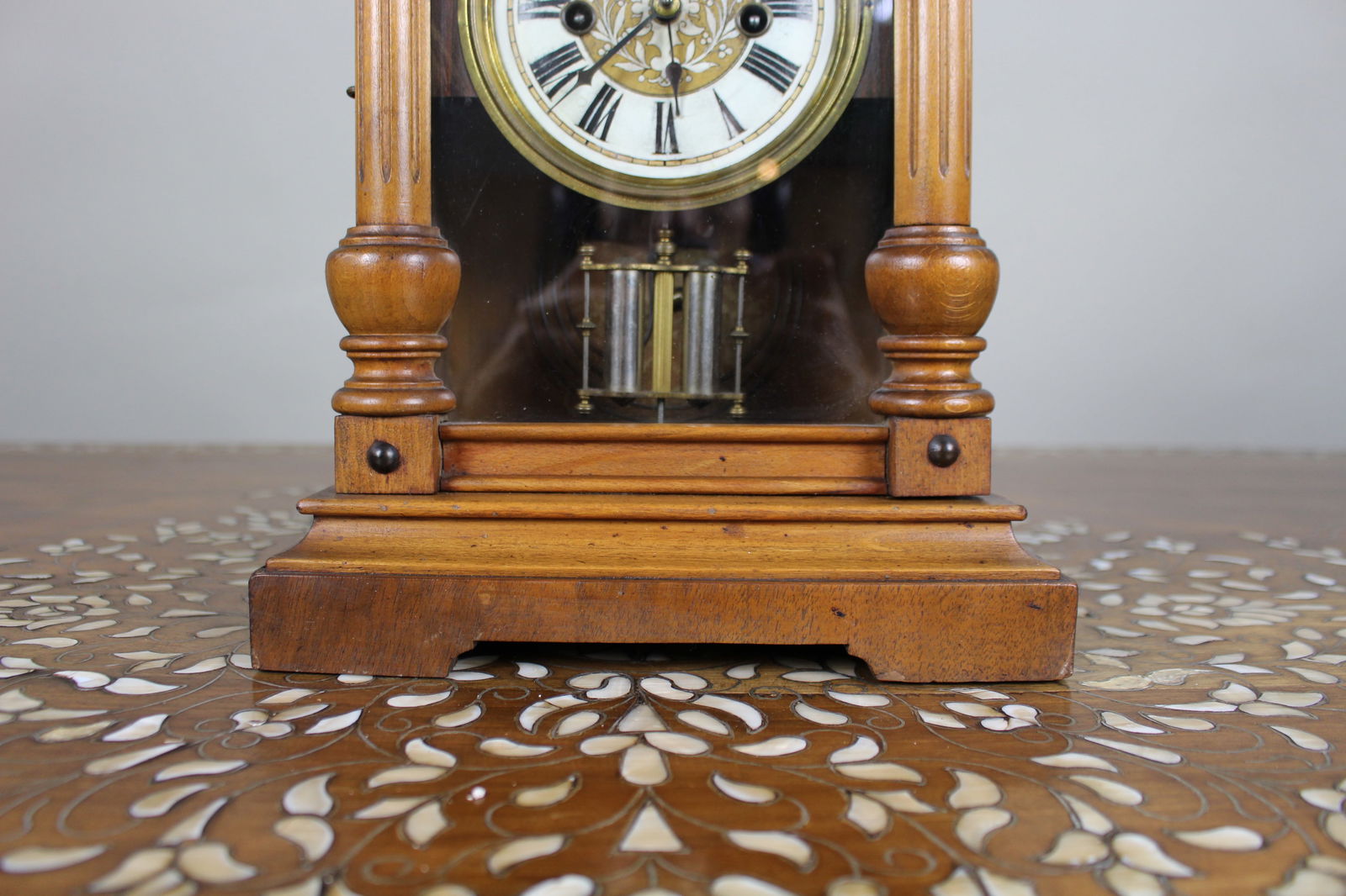 Antique German Württemberg Mantel Clock, c.1890 - 3