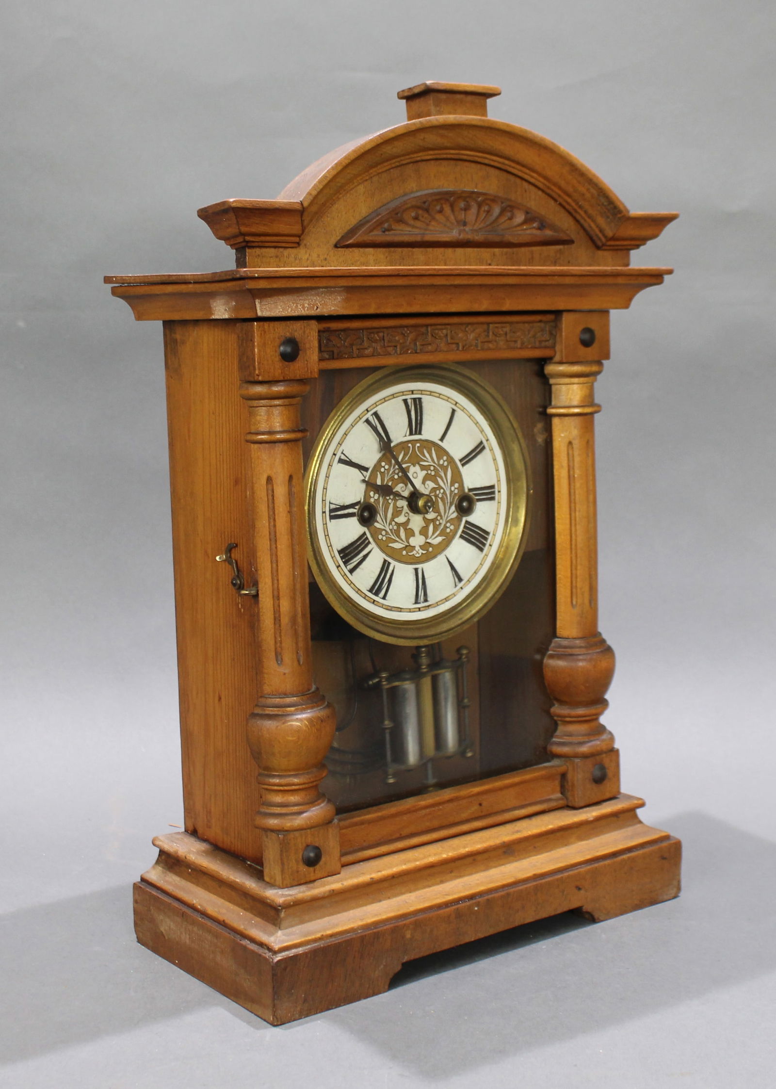 Antique German Württemberg Mantel Clock, c.1890 - 9