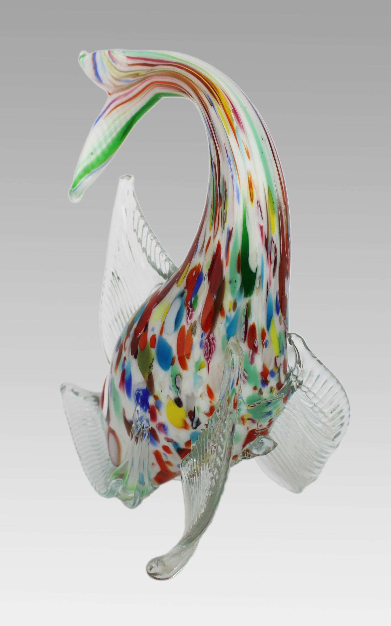 Murano Style Art Glass Fish Sculpture - 2