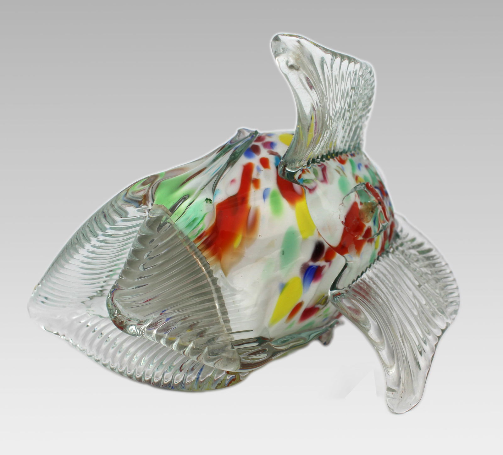 Murano Style Art Glass Fish Sculpture - 3