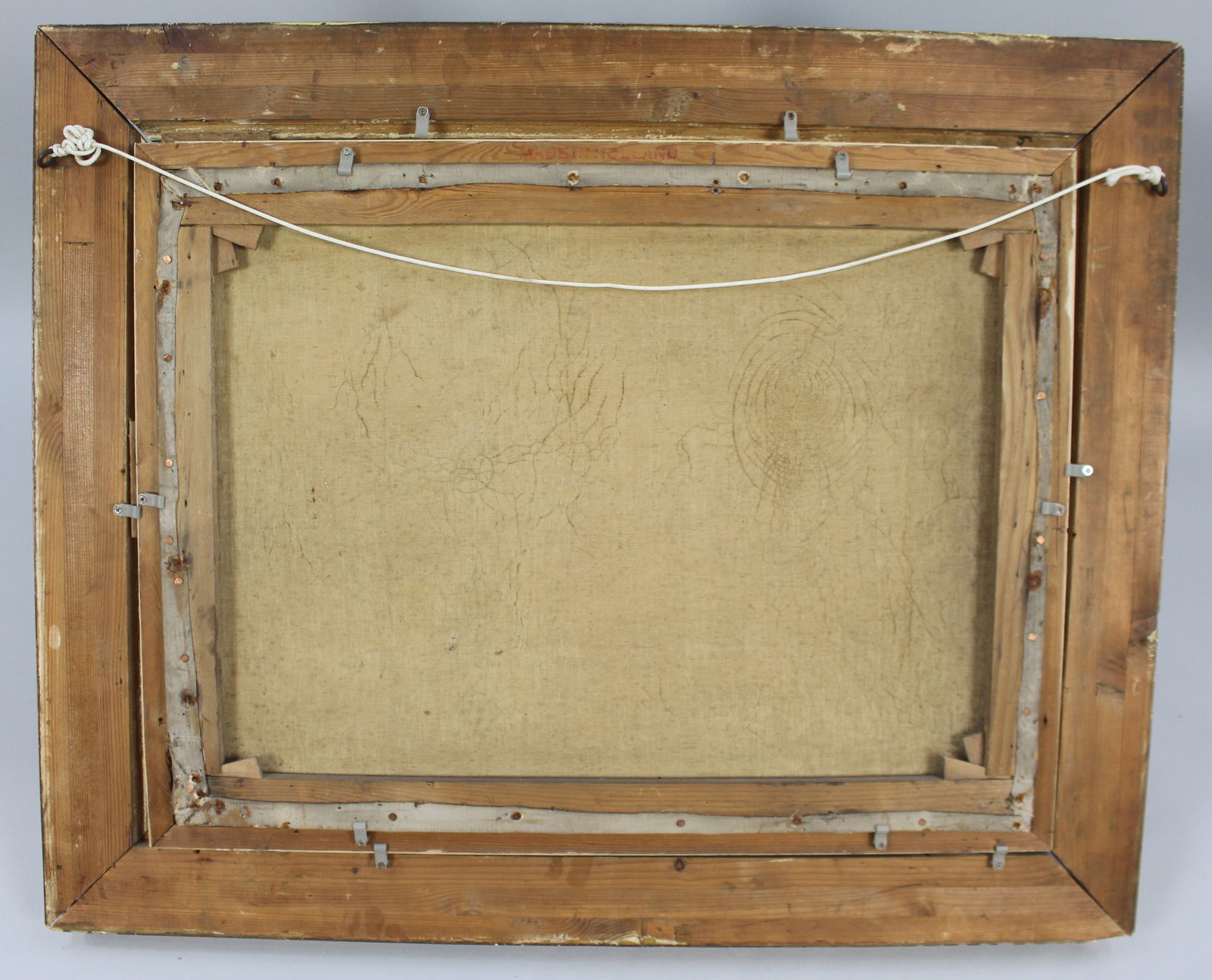 Early 19th c. Country Genre Scene Oil on Canvas - 10