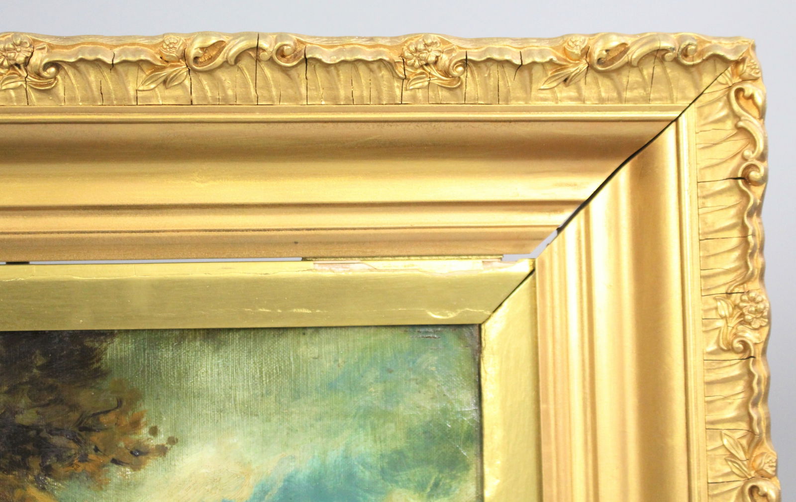 Early 19th c. Country Genre Scene Oil on Canvas - 9