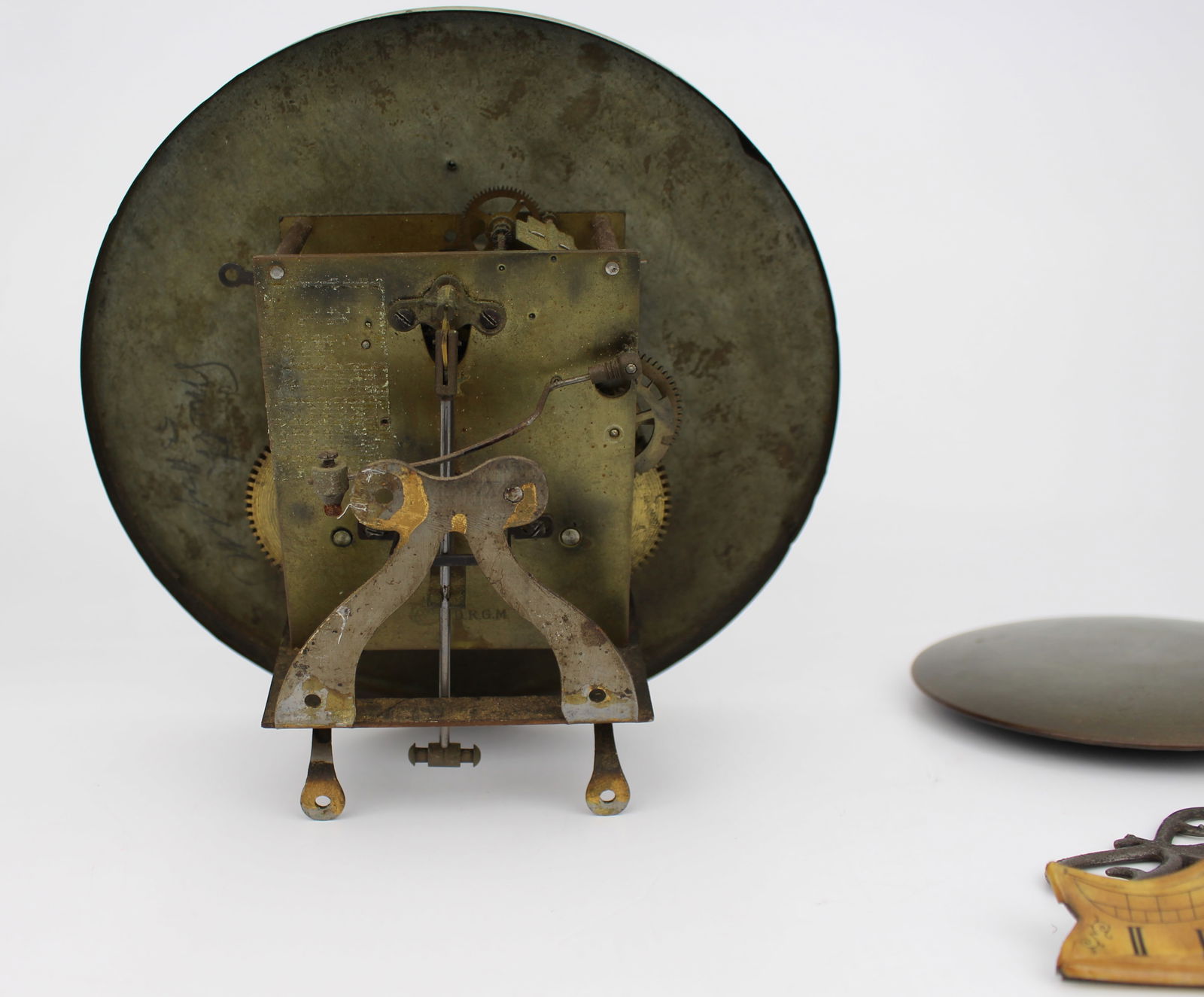 Antique German Clock Movement DRGM Regulator - 3