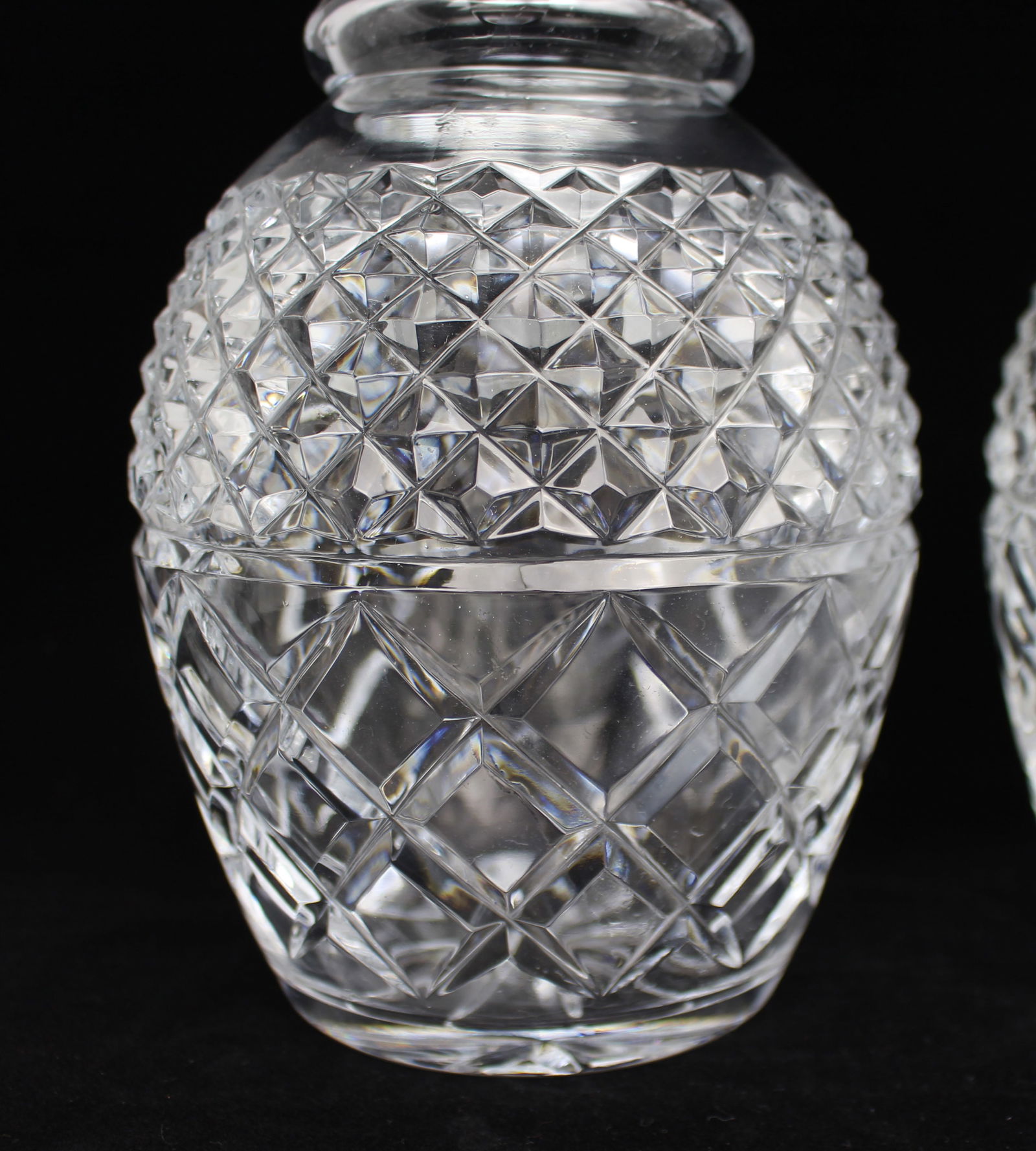Pair of Fine Vintage Silver Collared Cut Glass Decanters - 5