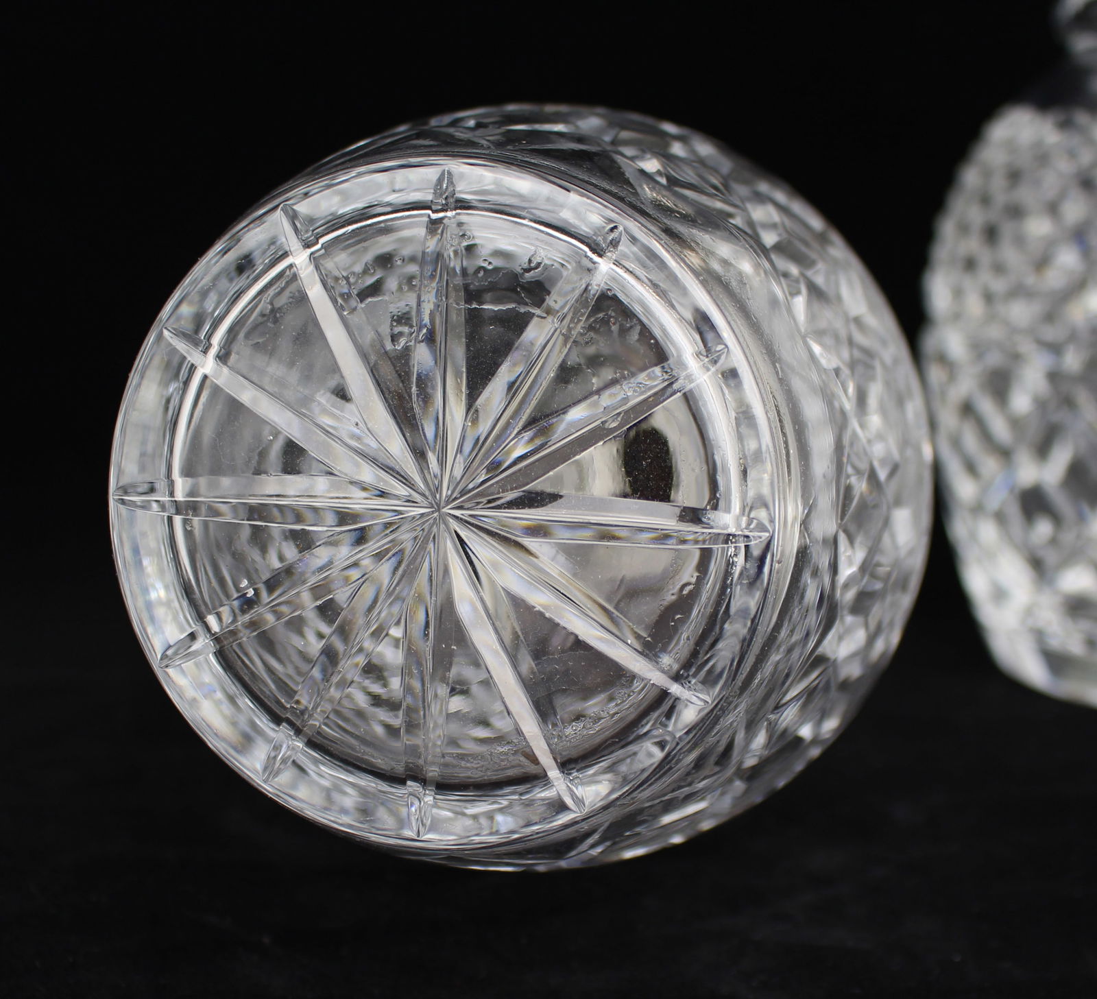 Pair of Fine Vintage Silver Collared Cut Glass Decanters - 6