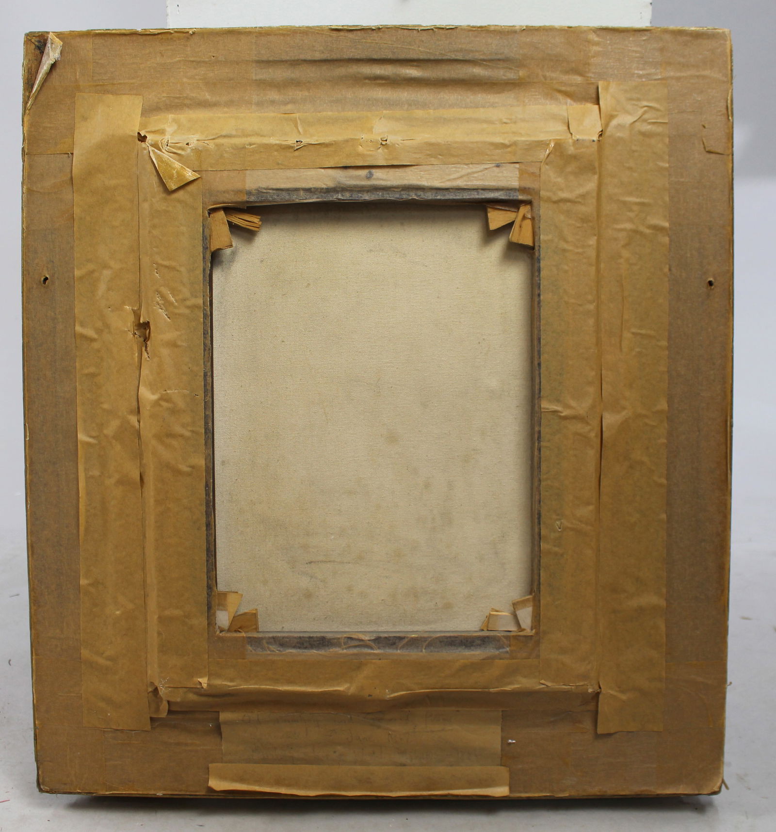 Victorian Portrait Oil on Canvas Set in Heavy Gilt Frame - 4