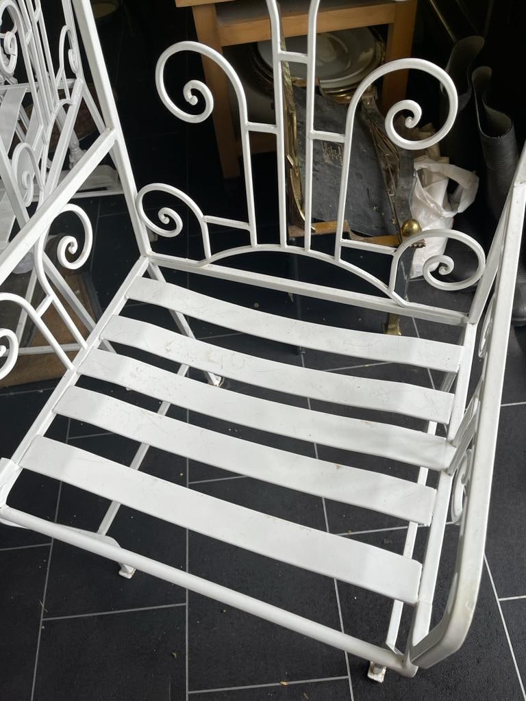 Italian Pietra Dura Marble Centre Table with Six Chairs - 13