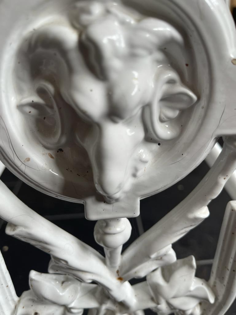 Italian Pietra Dura Marble Centre Table with Six Chairs - 7