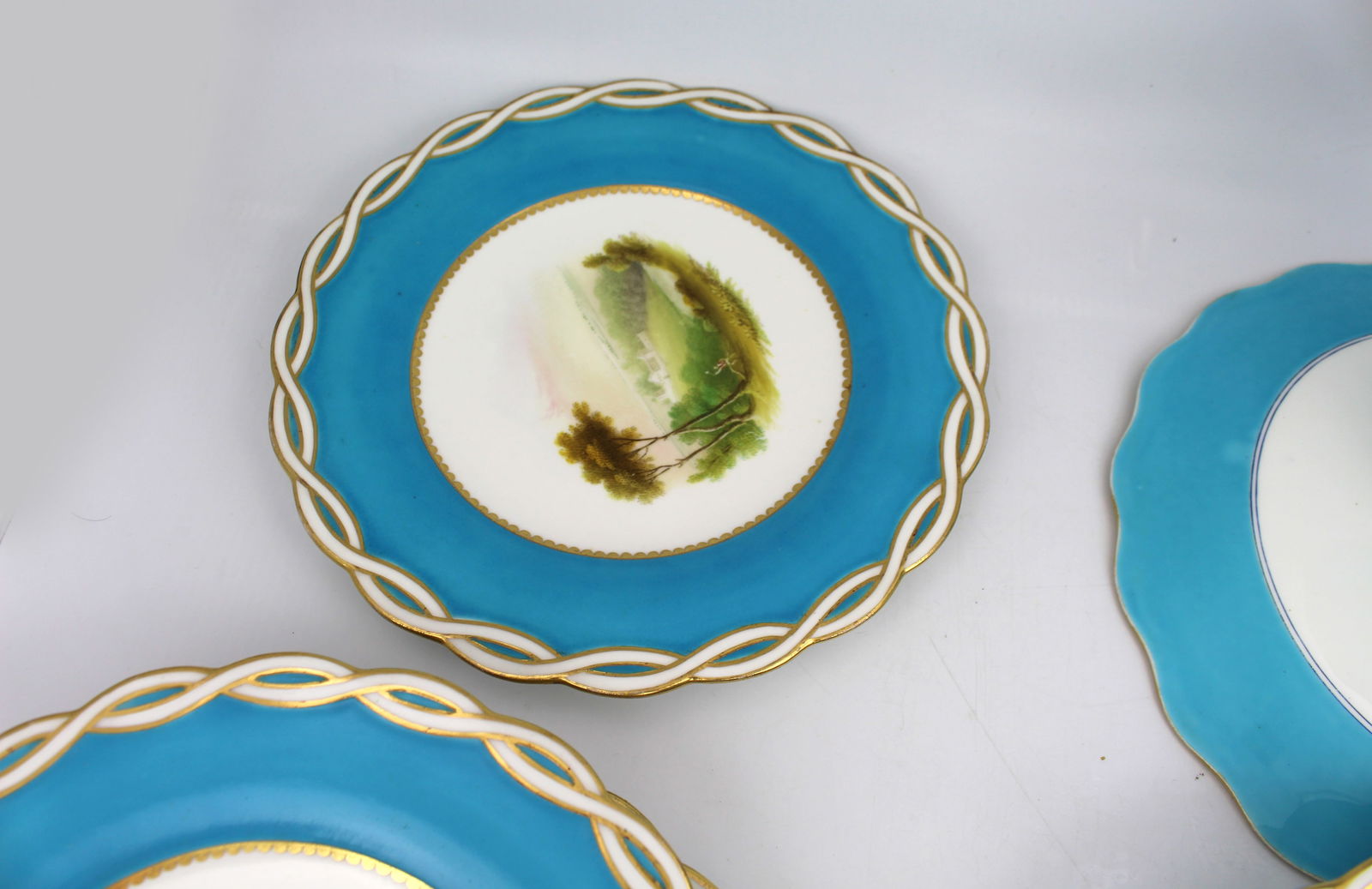 Antique Minton Victorian Porcelain Part Dessert Service - 14