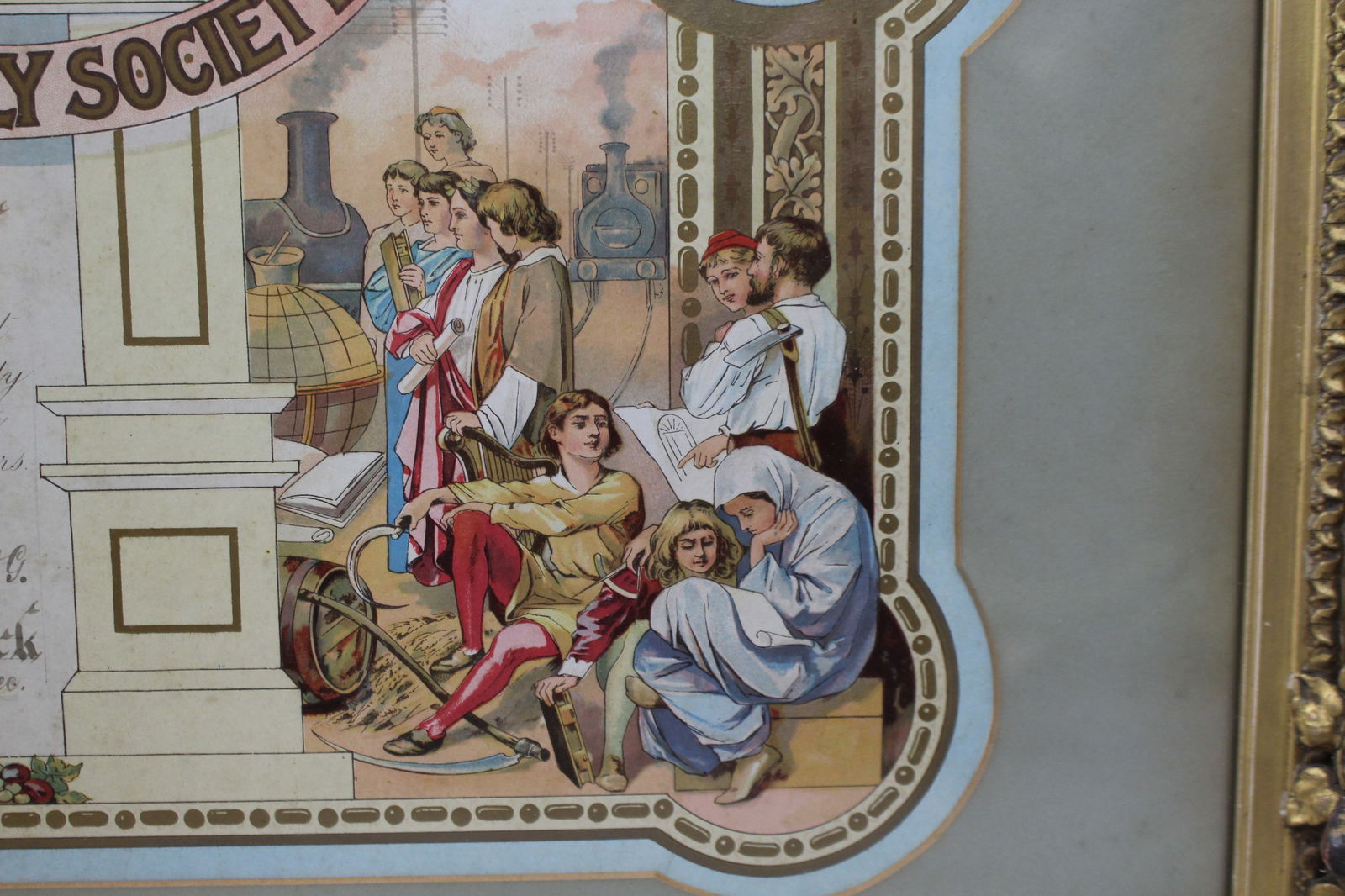 Edwardian Oddfellows Manchester Unity Friendly Society Certificate – Worcester – 1905 - 5