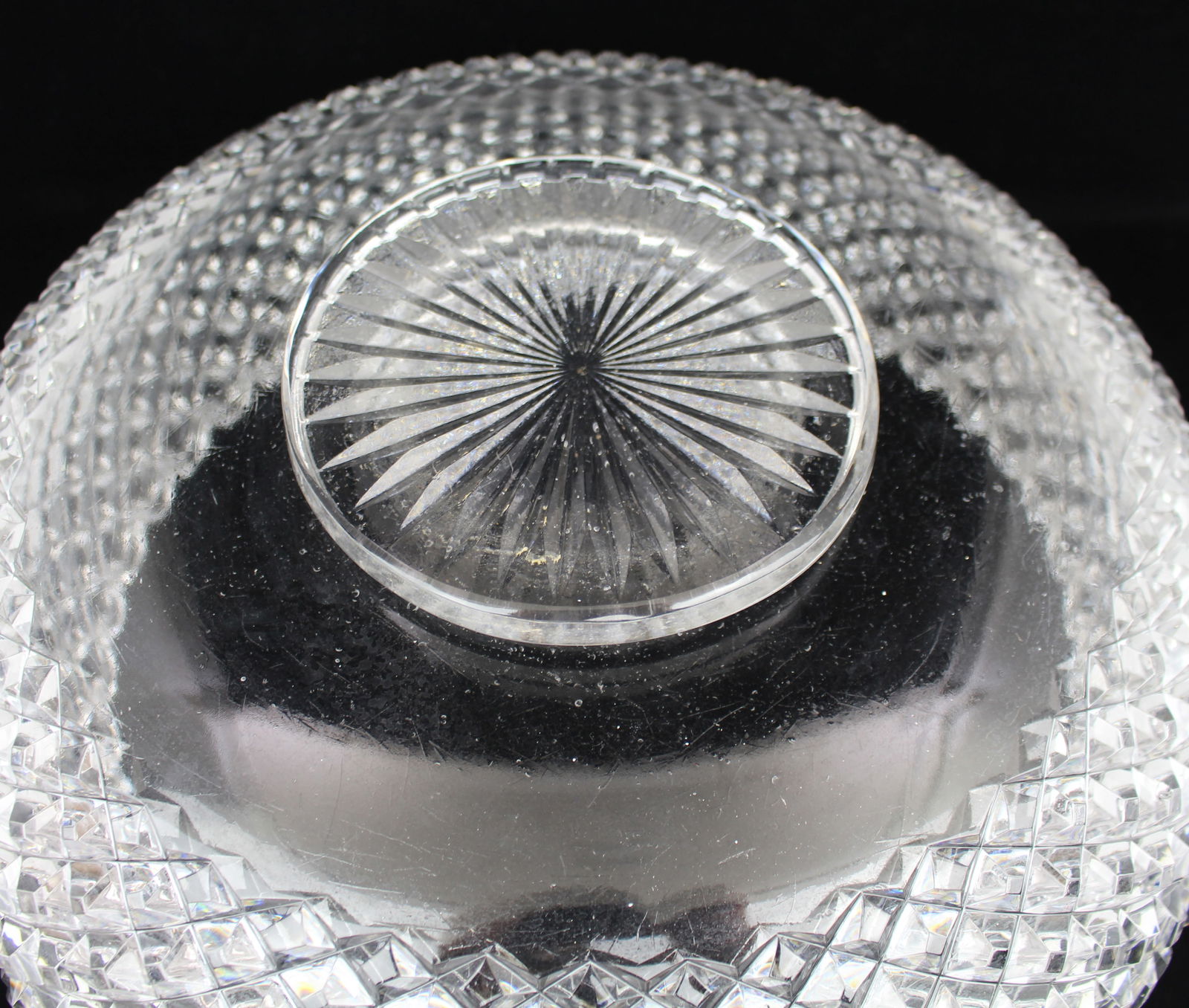 Monumental Hand-Cut Crystal Centrepiece Bowl c.1935 - 11