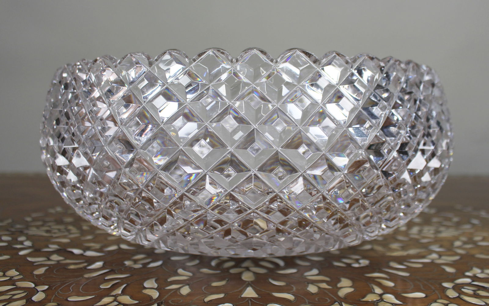 Monumental Hand-Cut Crystal Centrepiece Bowl c.1935 - 2