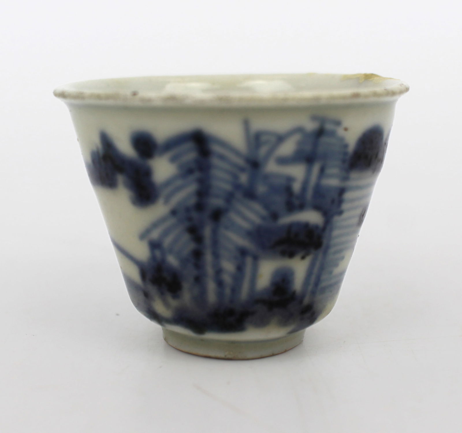 Late Qing Chinese Blue and White Porcelain Teacup, Circa 1880 - 4