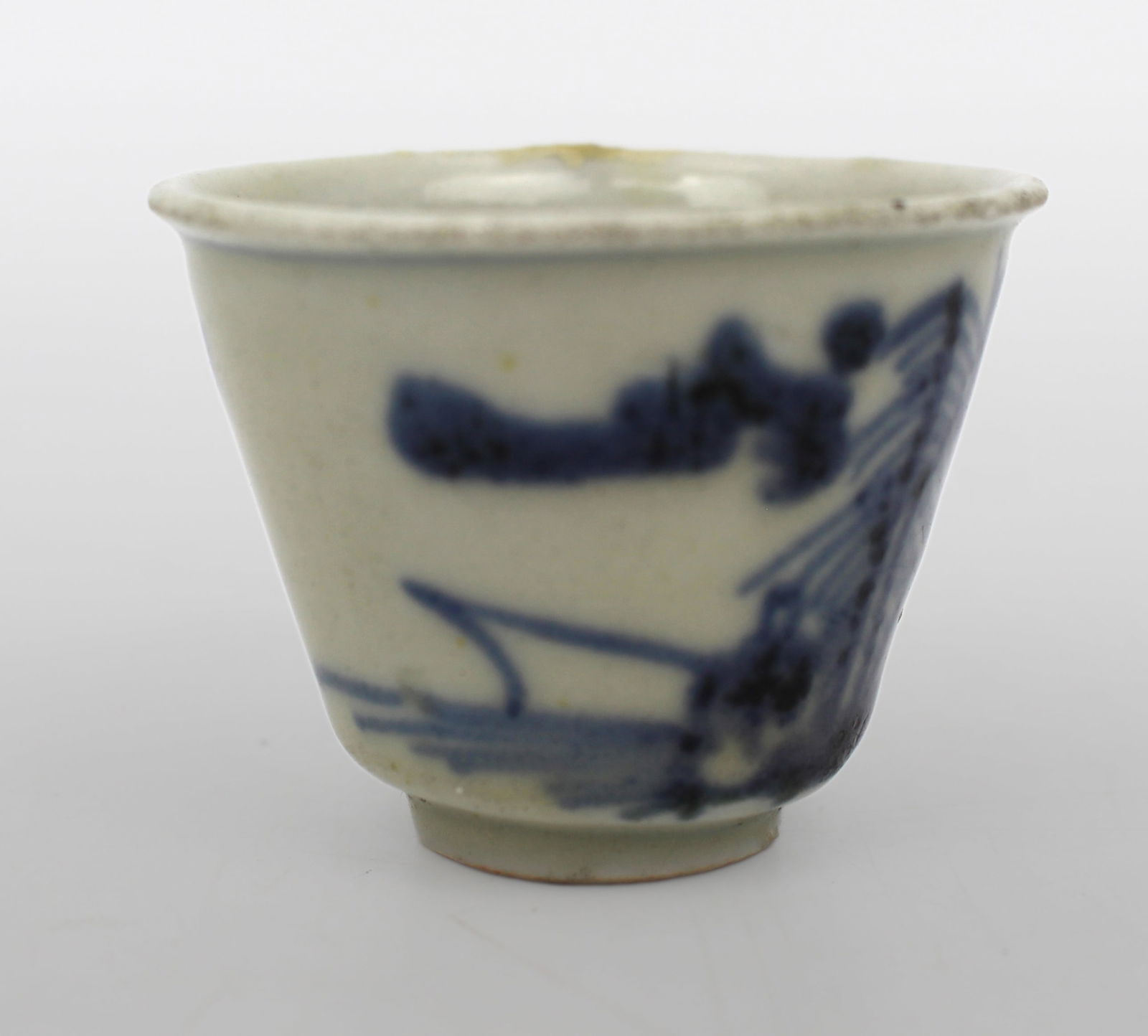 Late Qing Chinese Blue and White Porcelain Teacup, Circa 1880 - 5
