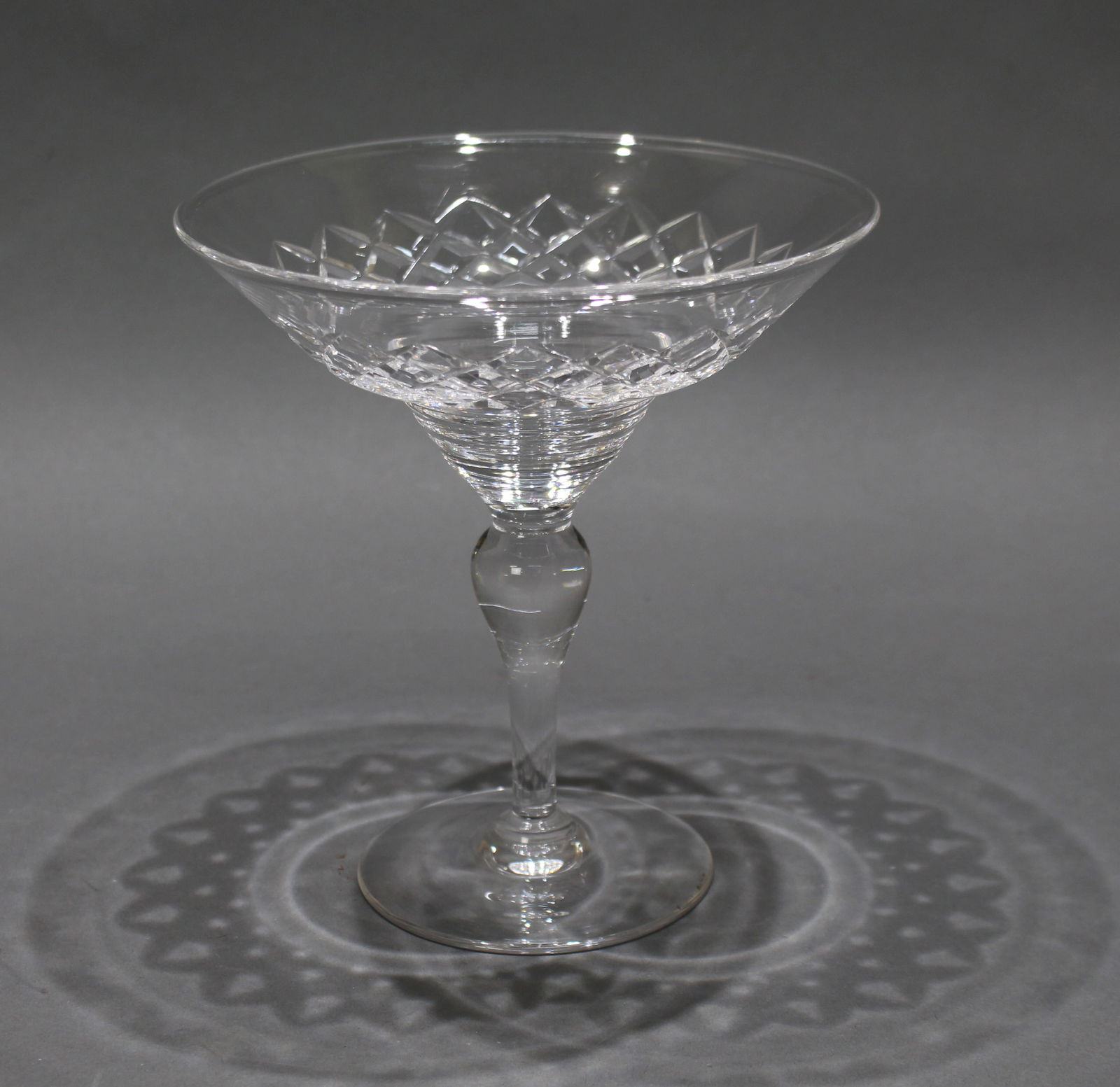 Vintage Cut Glass Crystal Tazza (1 of 3)